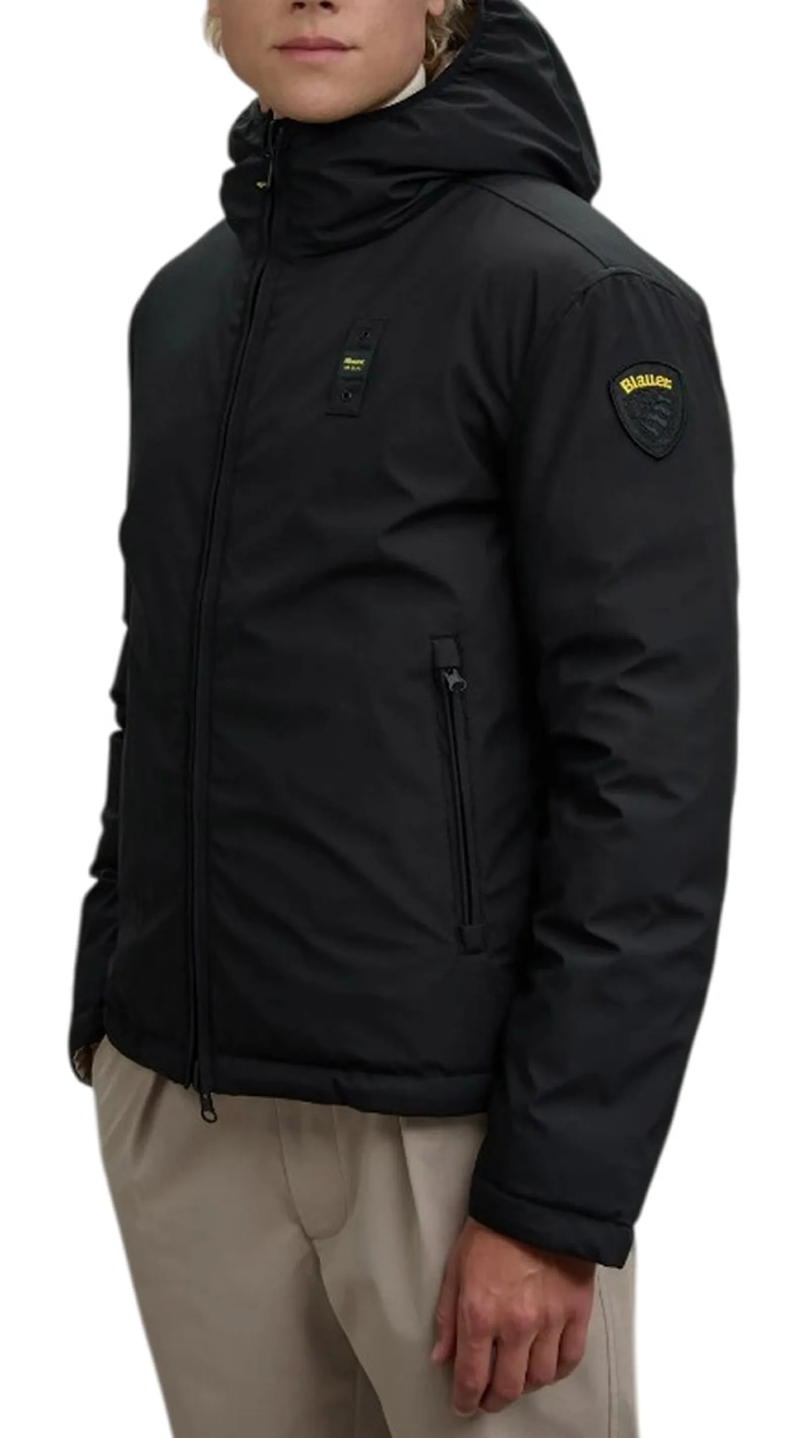 Blauer Piumino Reversibile Nylon Noprene Ballard Nero 25Wbluc06082 166163