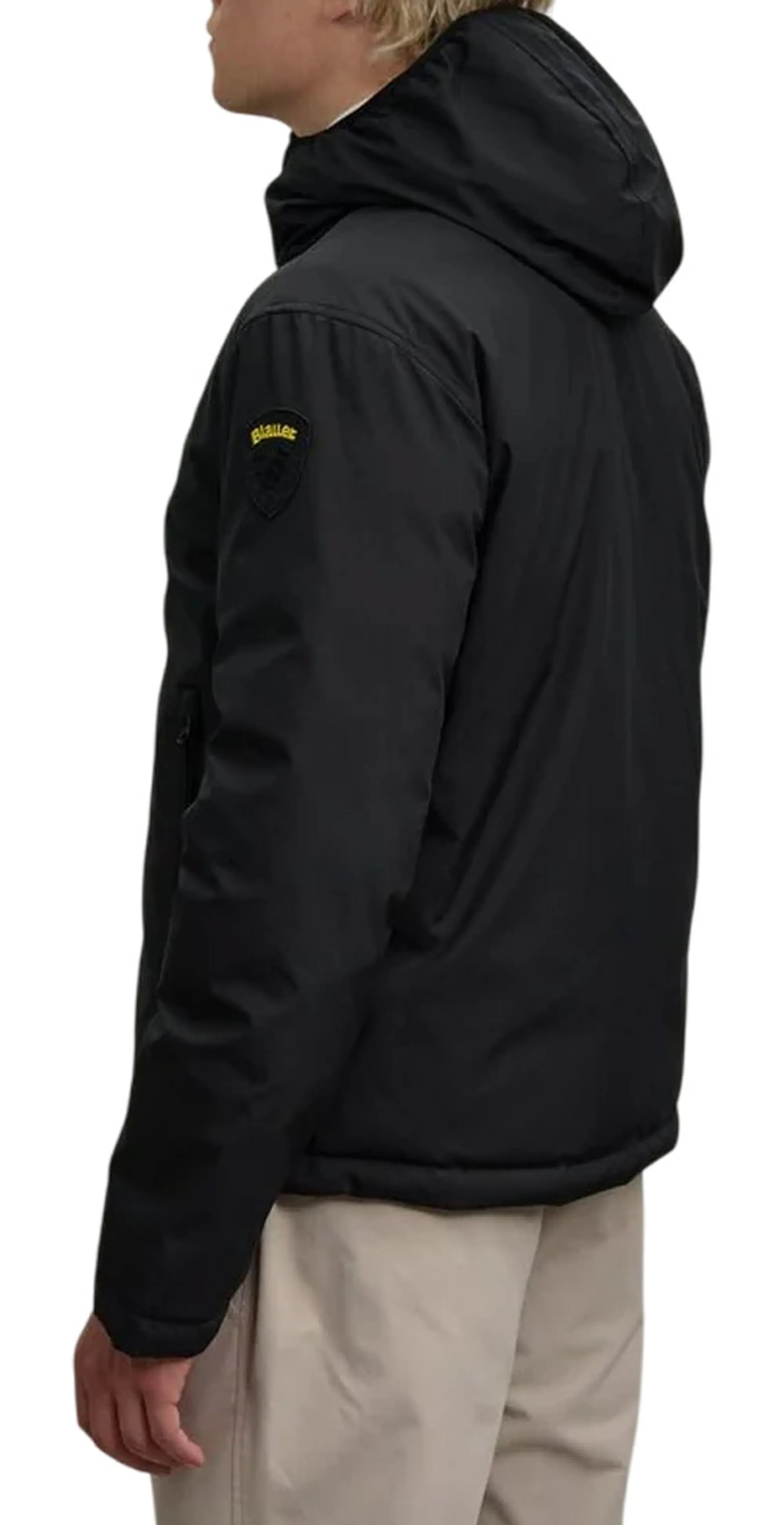 Blauer B'Ballard Reversible Nylon Noprene Down Jacket' Black 25Wbluc06082 166164