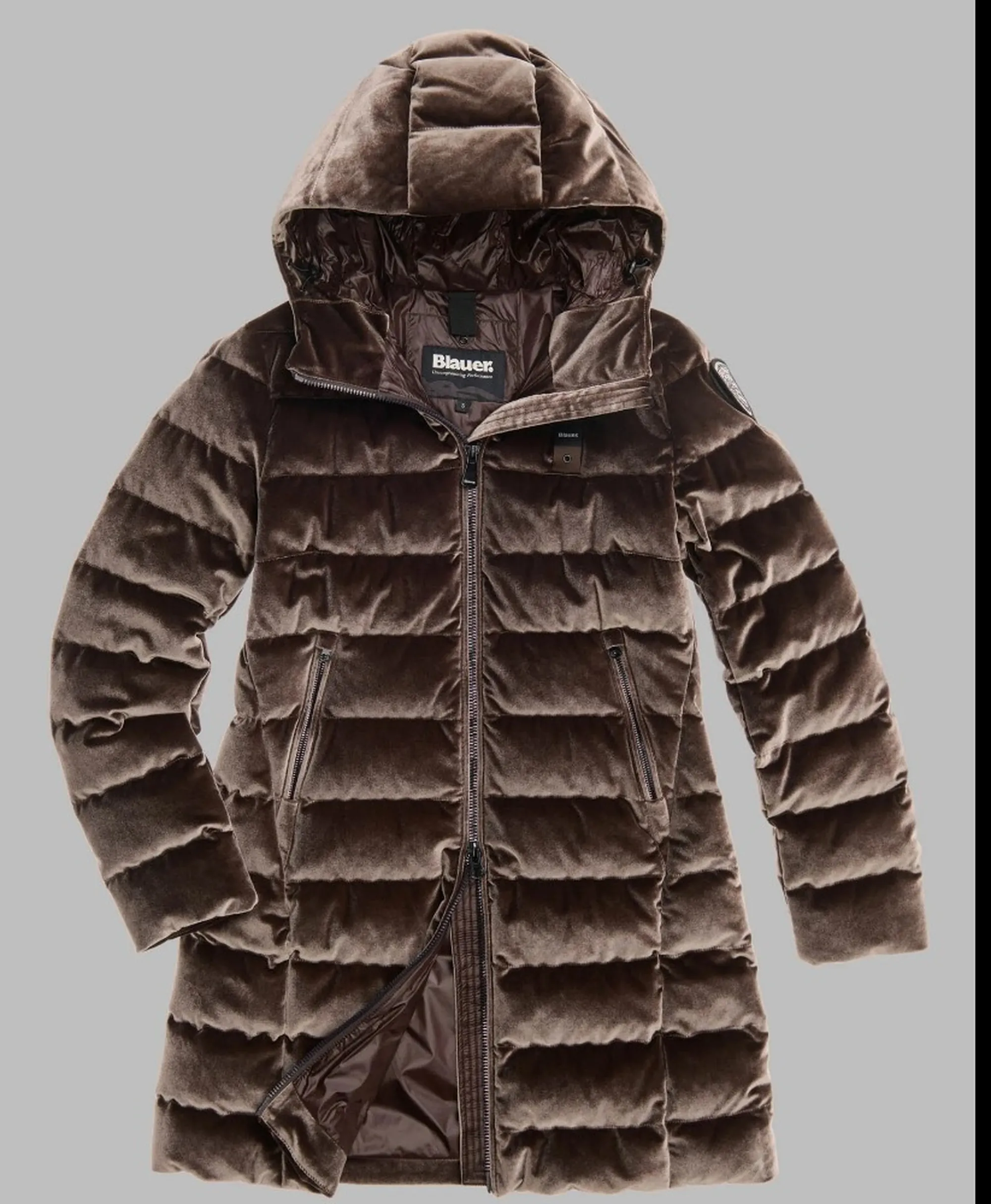 Blauer B'Velly Long Down Jacket' Brown 26Wbldk03364 199583