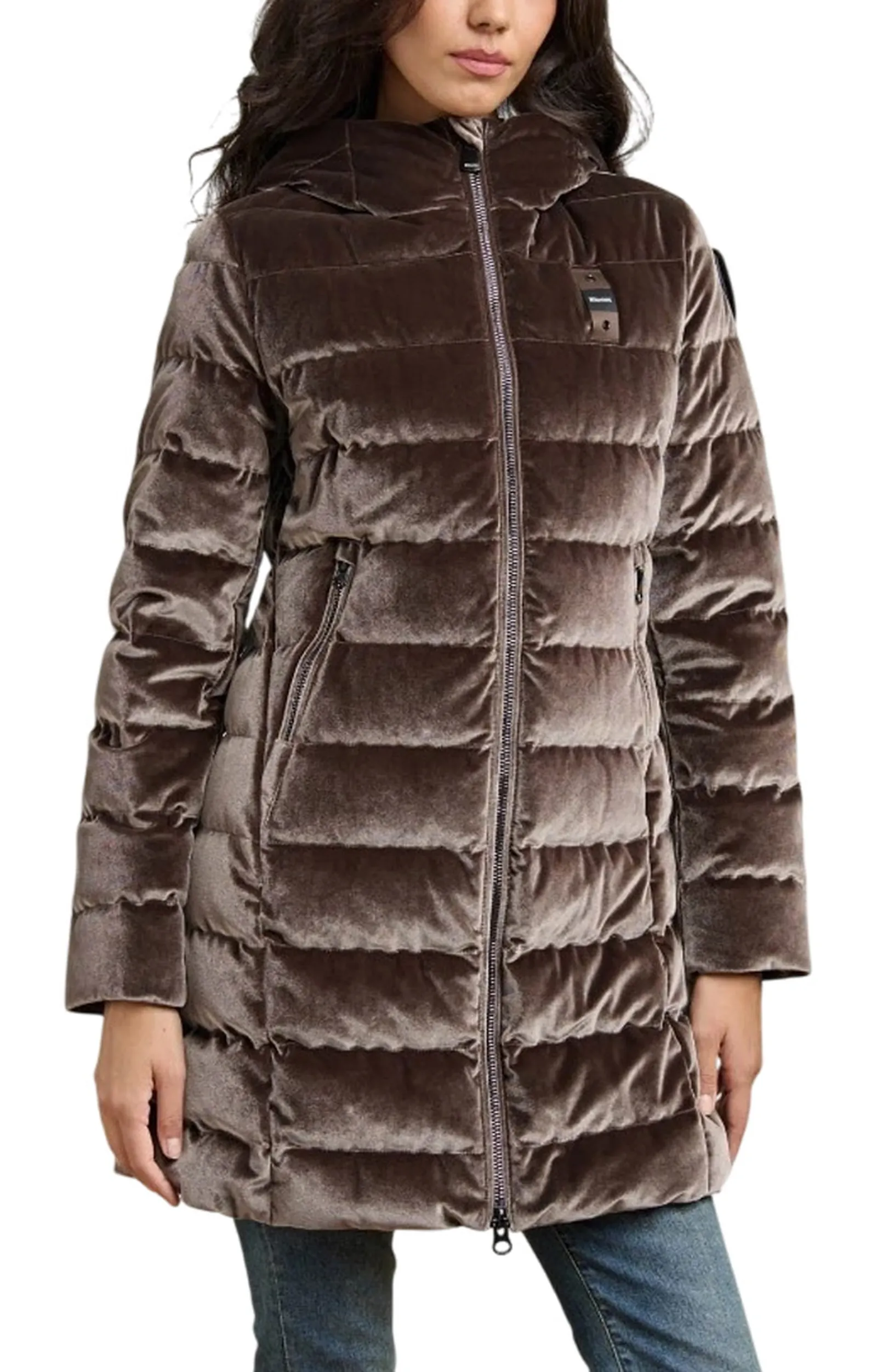 Blauer Piumino Velly Long Marrone 26Wbldk03364 199844