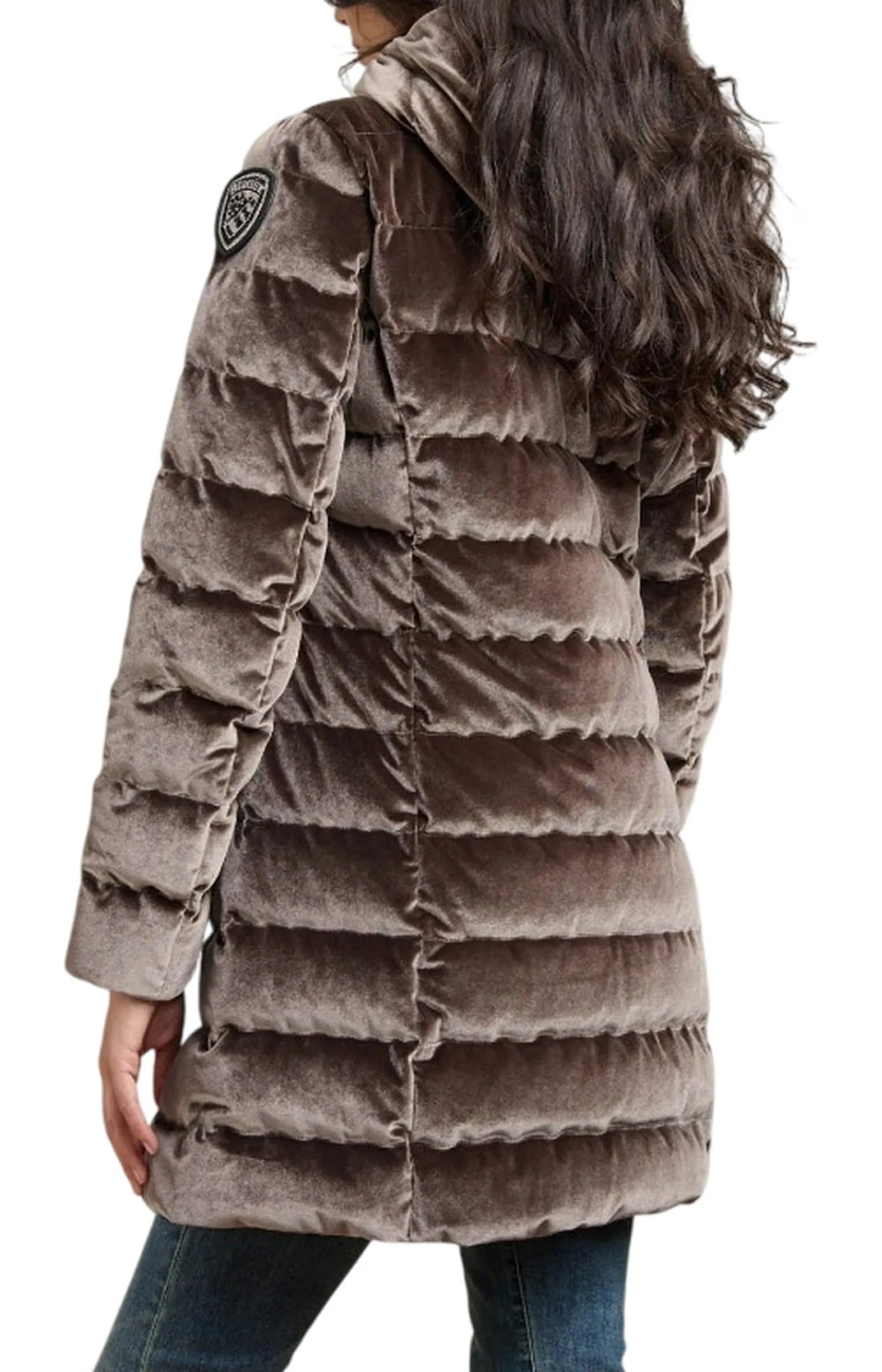 Blauer B'Velly Long Down Jacket' Brown 26Wbldk03364 199845