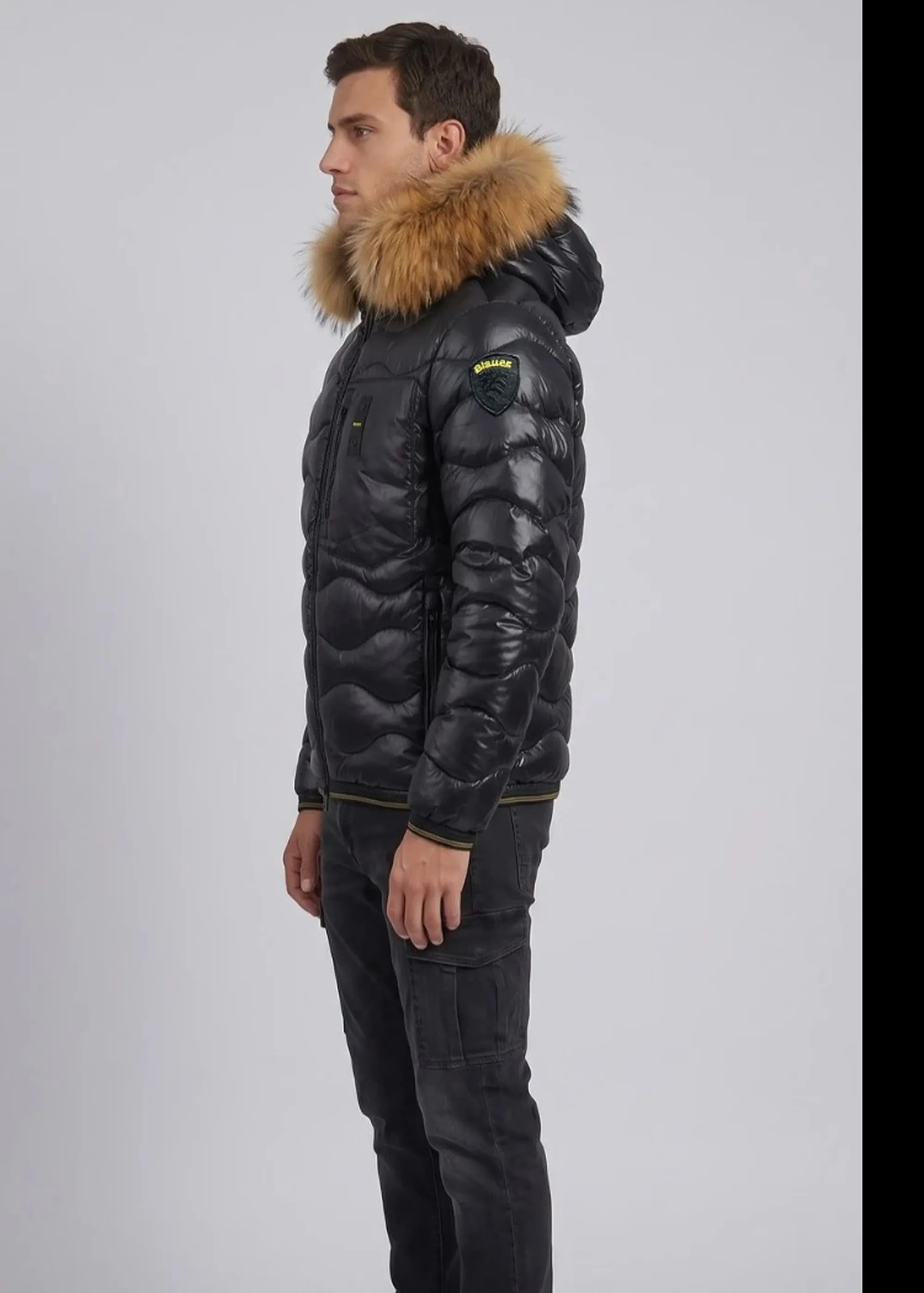 Blauer Piumino Wavefur Nero 26Wbluc03065 200881