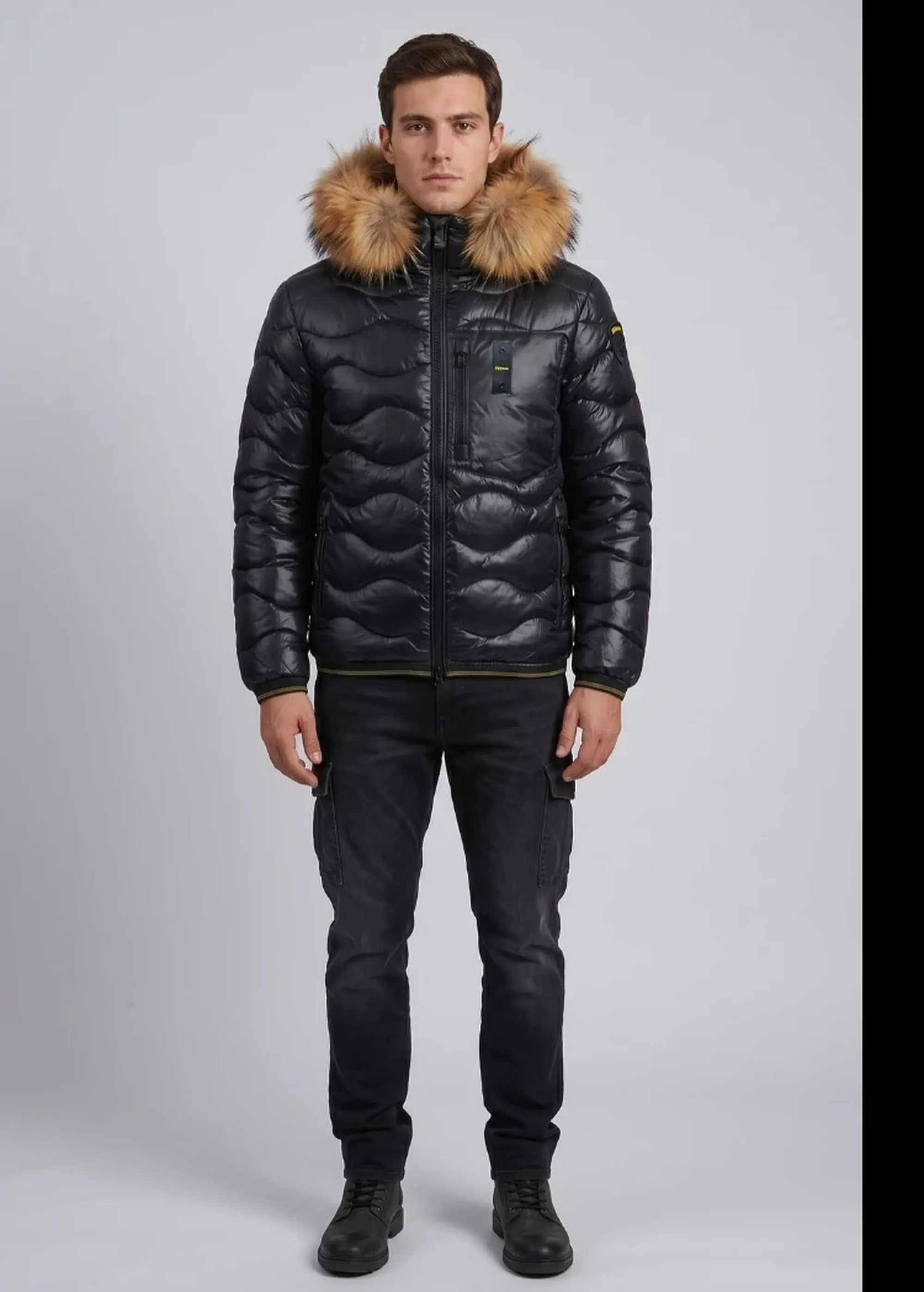 Blauer Piumino Wavefur Nero 26Wbluc03065 200883