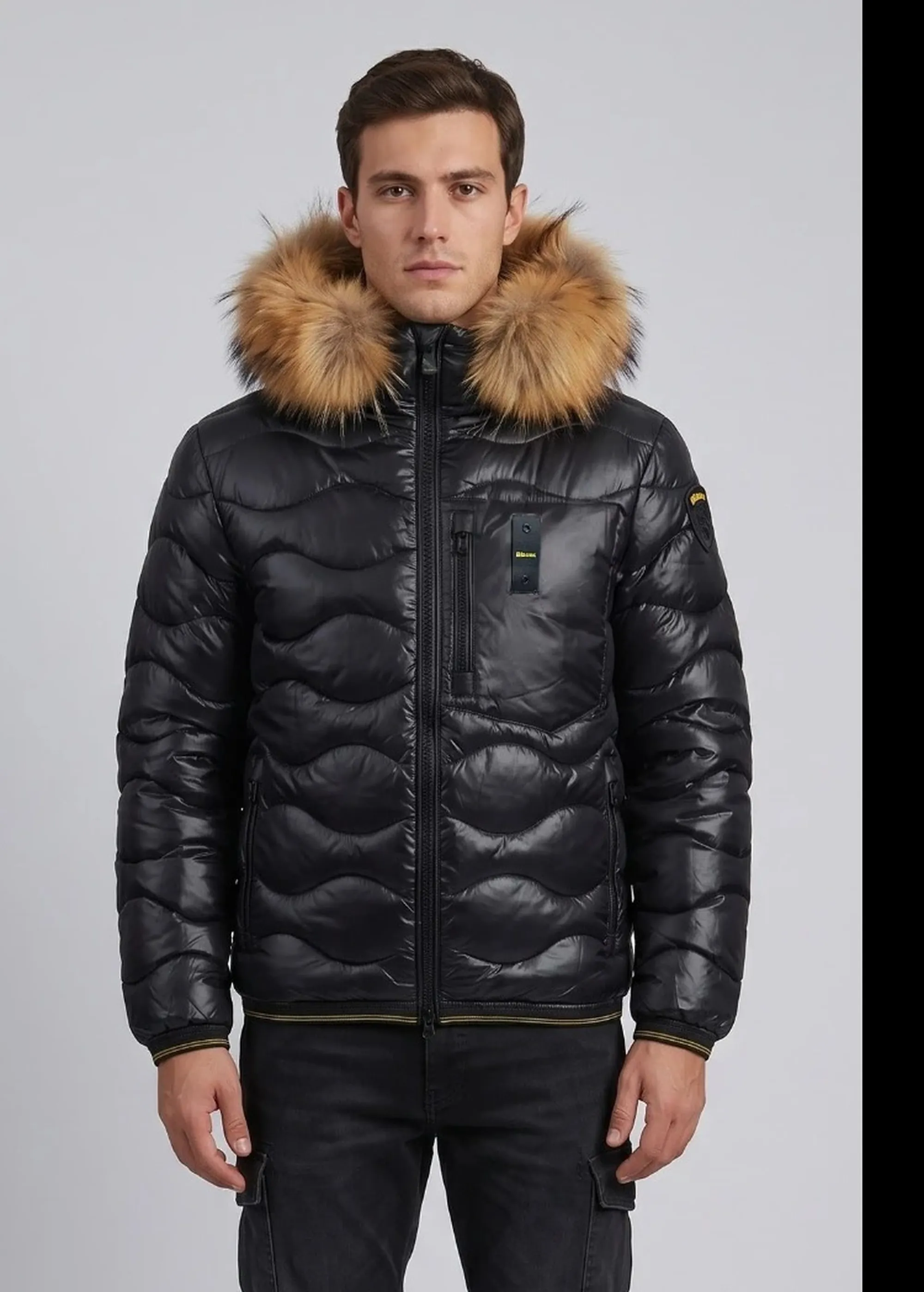 Blauer Piumino Wavefur Nero 26Wbluc03065 200884
