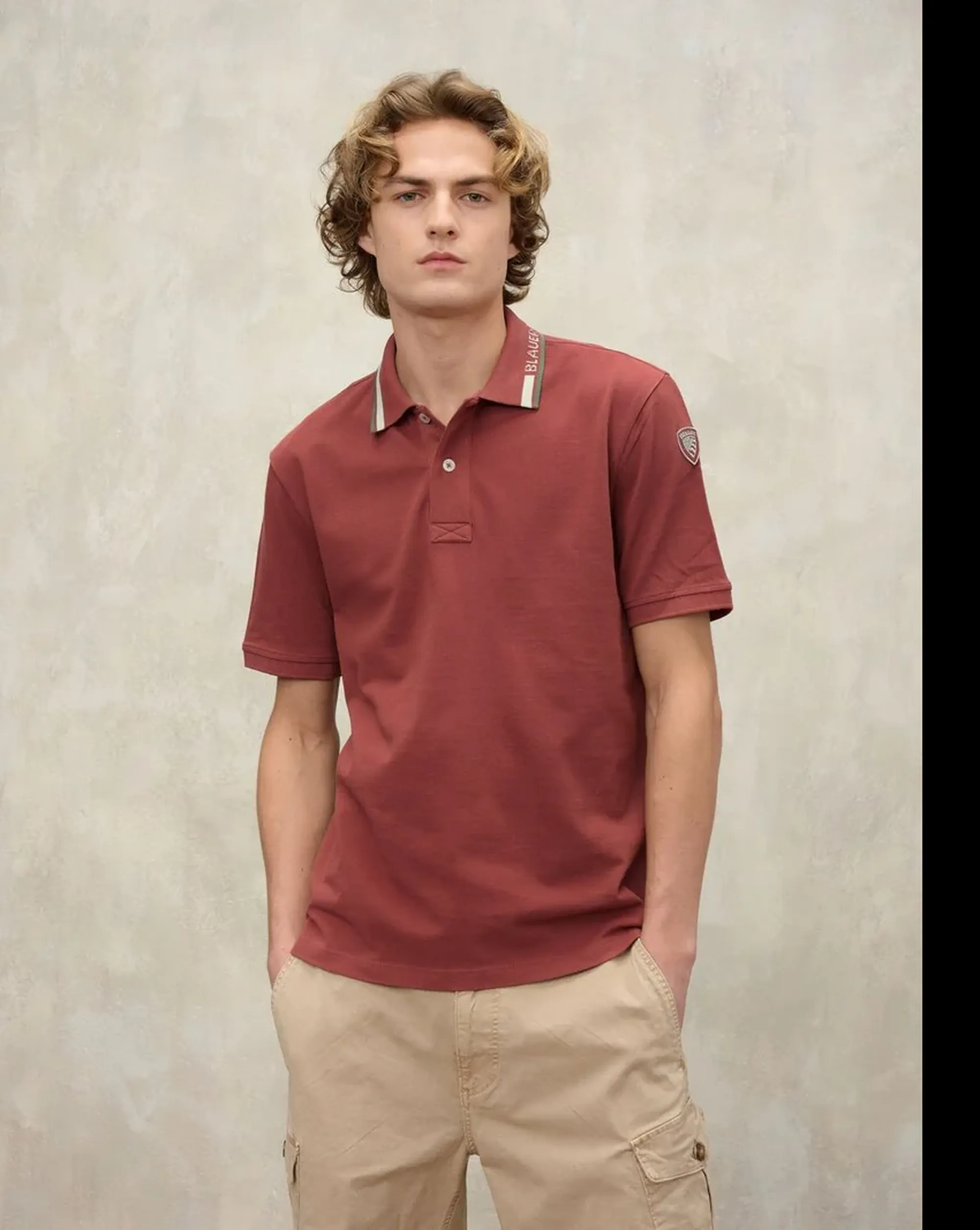 Blauer B'Polo Ransom' Brick 26Sblut02297 181303