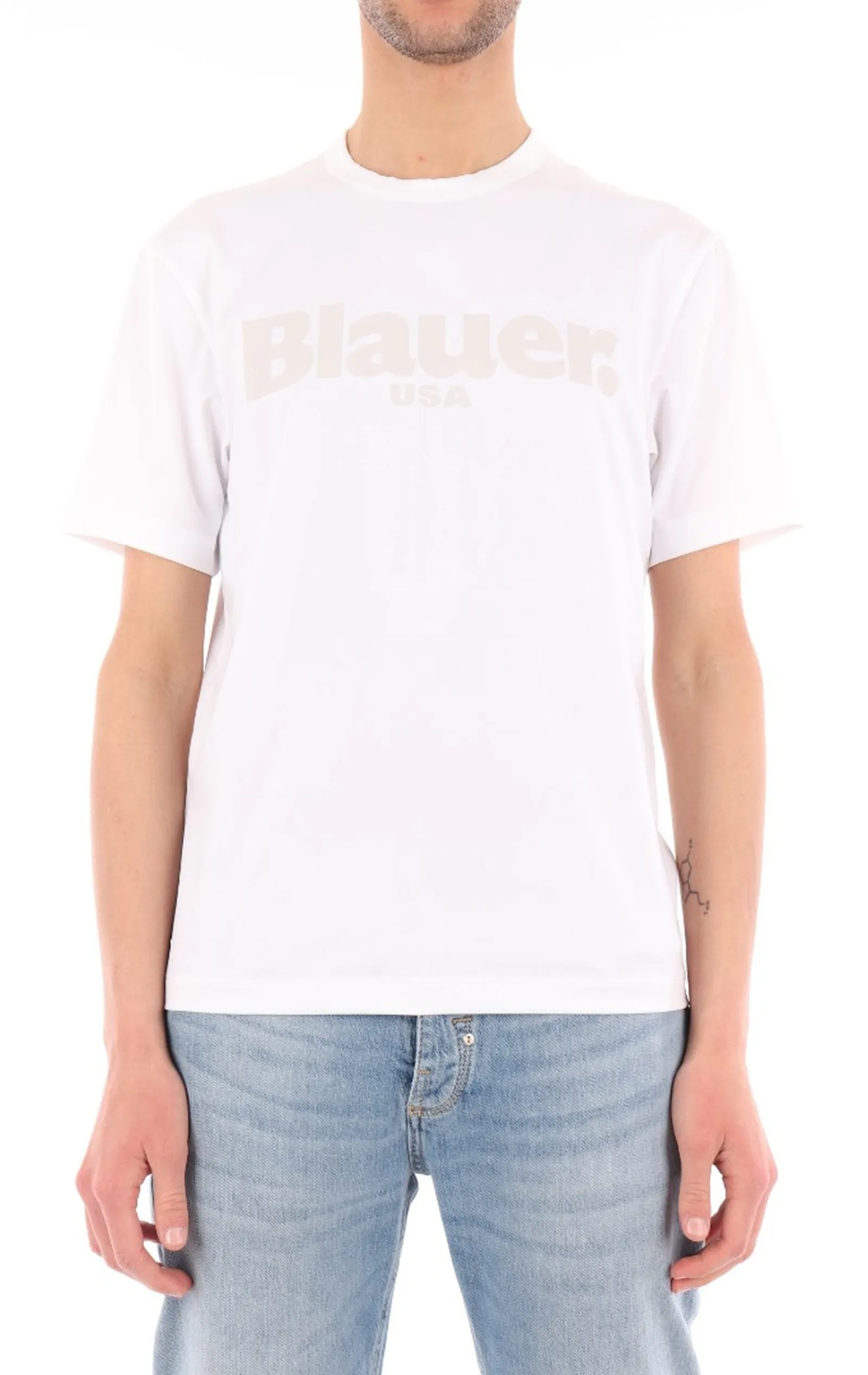 Blauer T-Shirt Bianco 25Sbluh02107 152667
