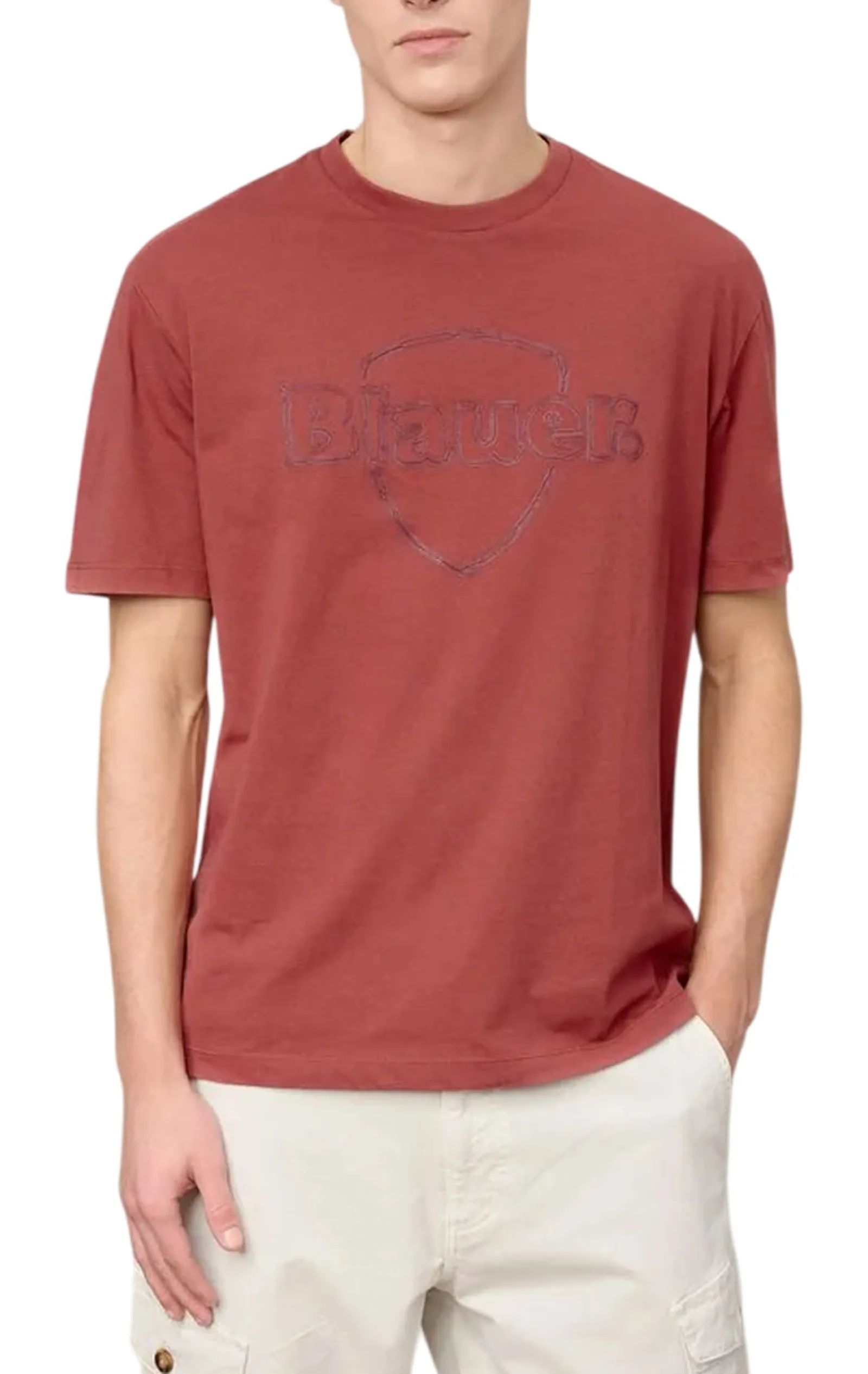 Blauer T-Shirt Montfern Mattone 26Sbluh02301 178721