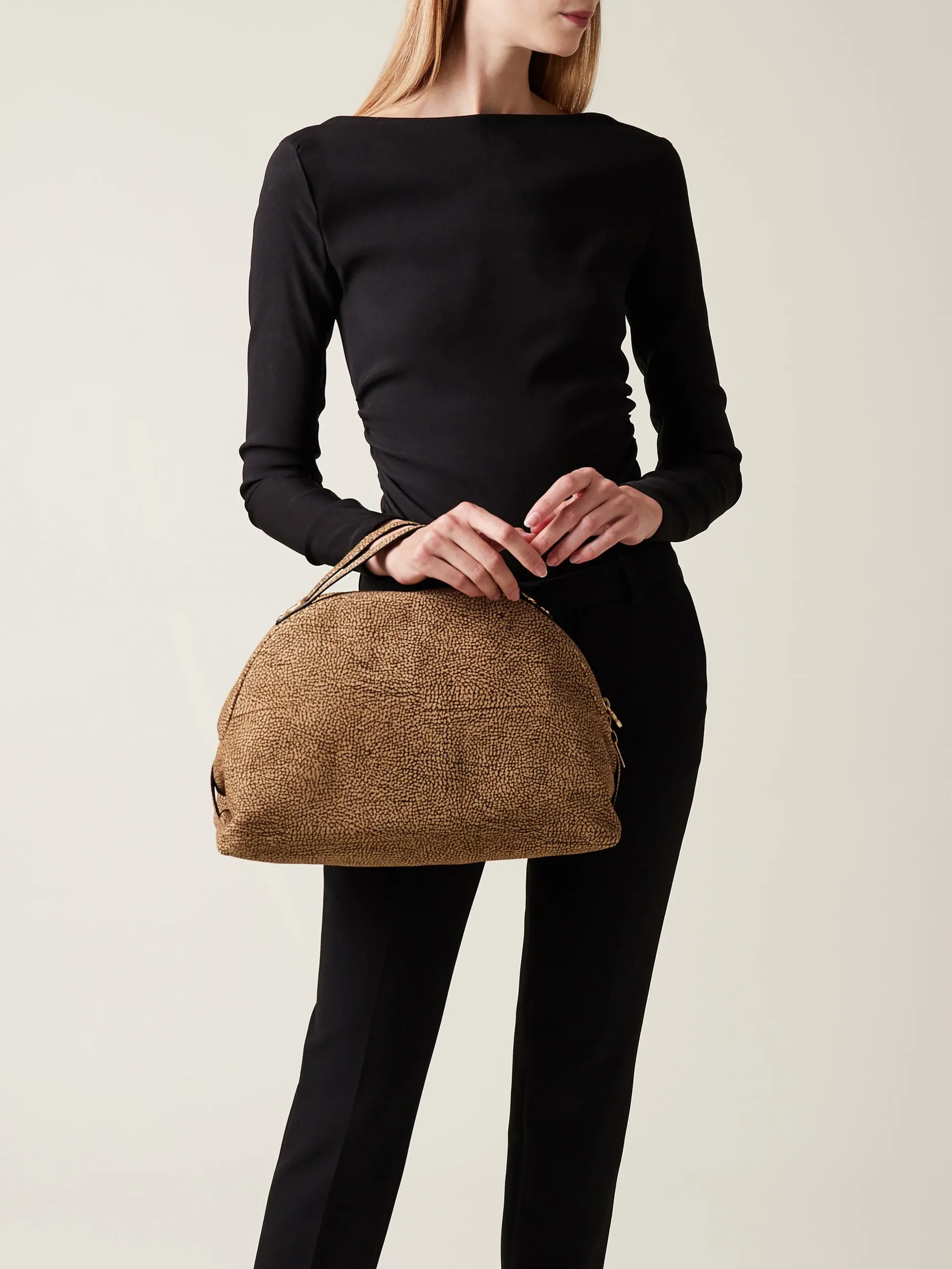 Borbonese Bauletto Medium Naturale 923330684306 152927