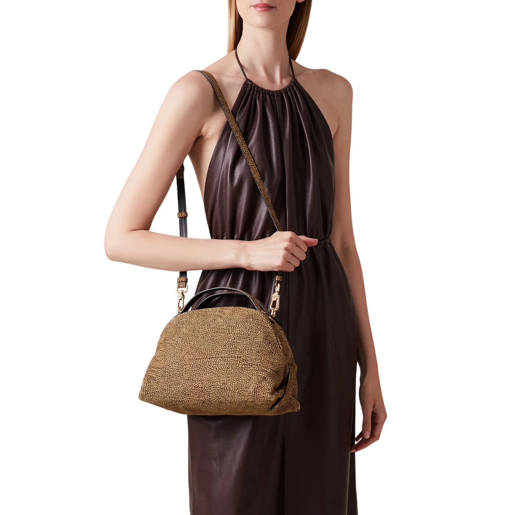 Borbonese B'Small Top Case' Natural 923329684306 154165