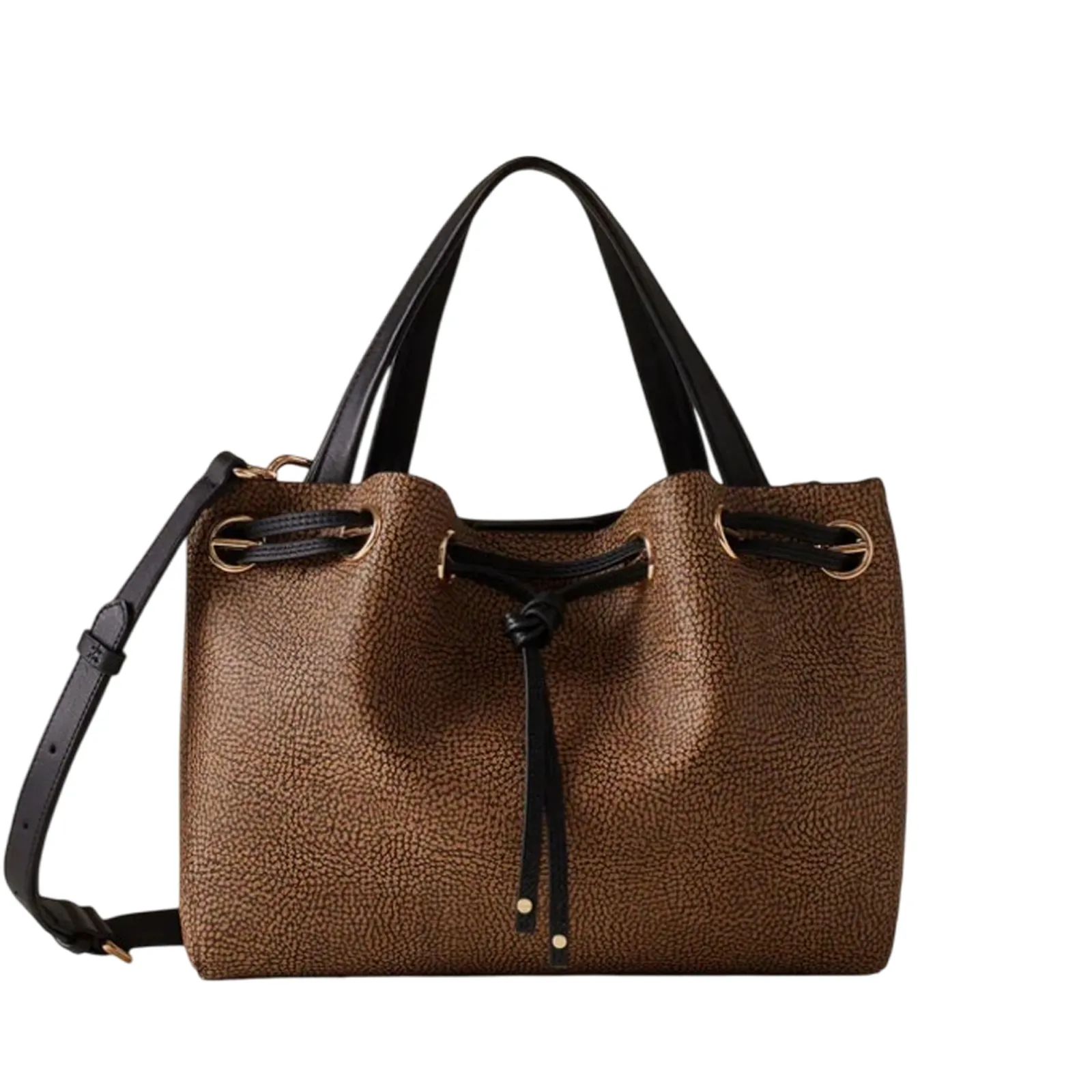 Borbonese Borsa Naturale/Nero 910100550098311 164813