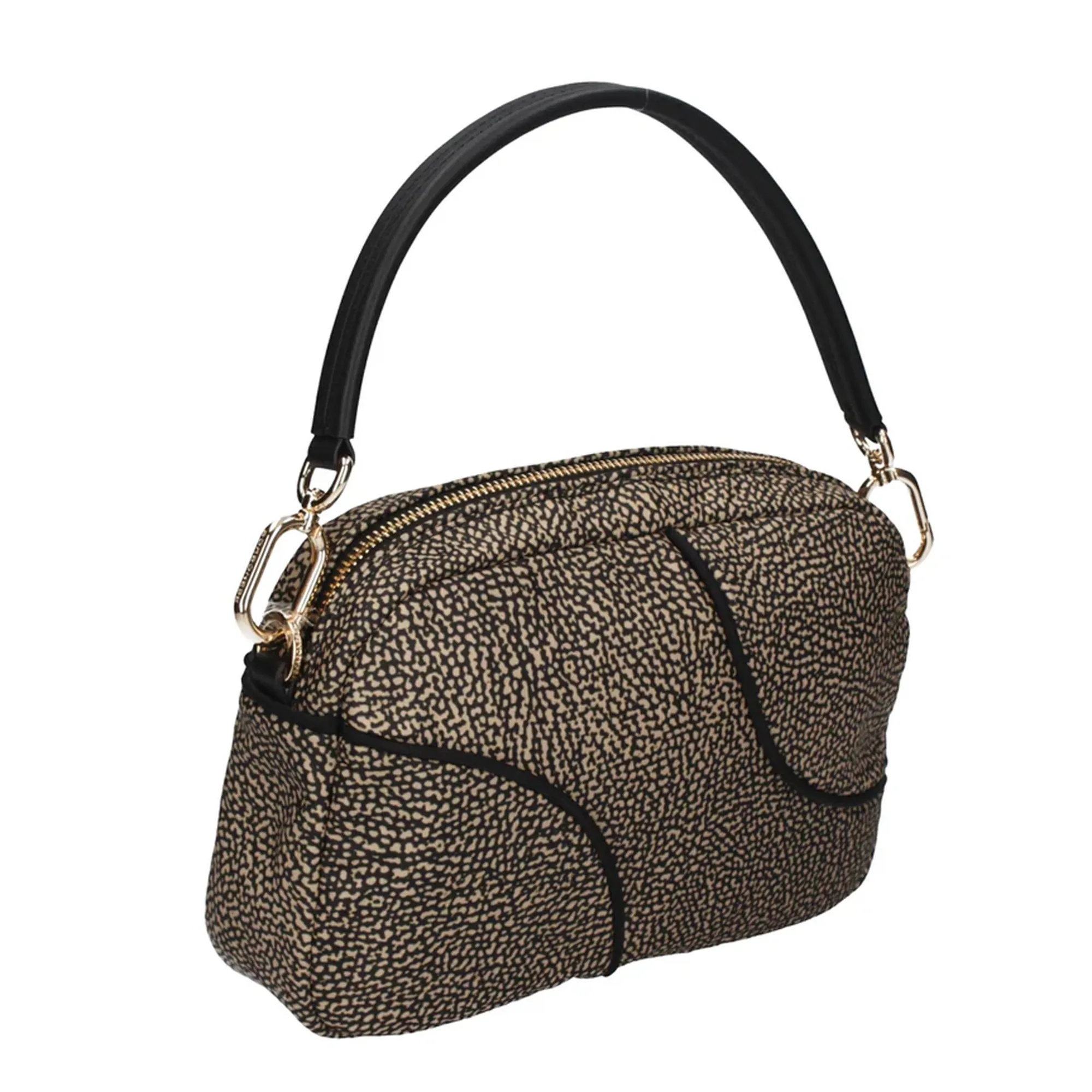 Borbonese B'Bag ' Natural/Black 91010114Aj0X11 164809