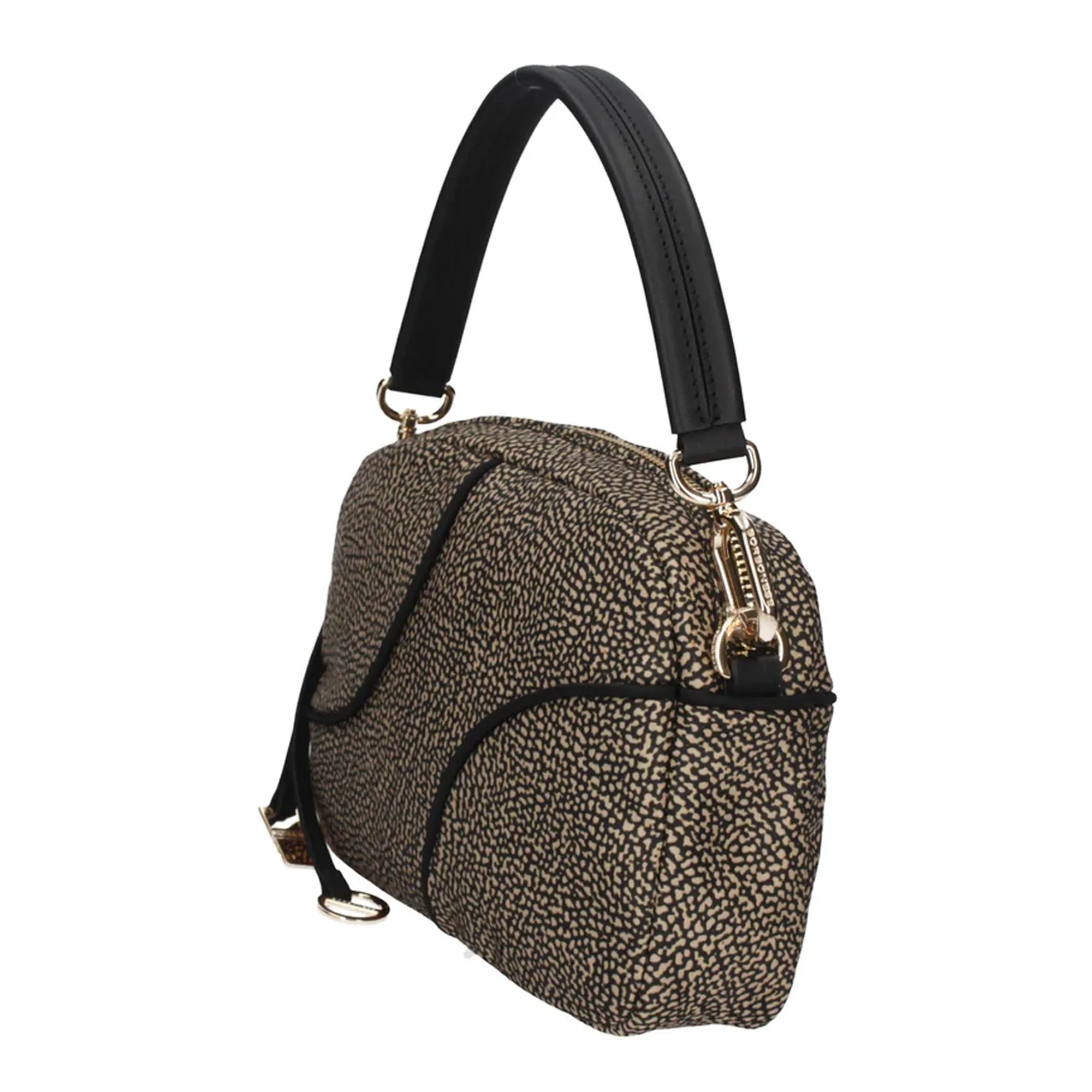 Borbonese B'Bag ' Natural/Black 91010114Aj0X11 164810