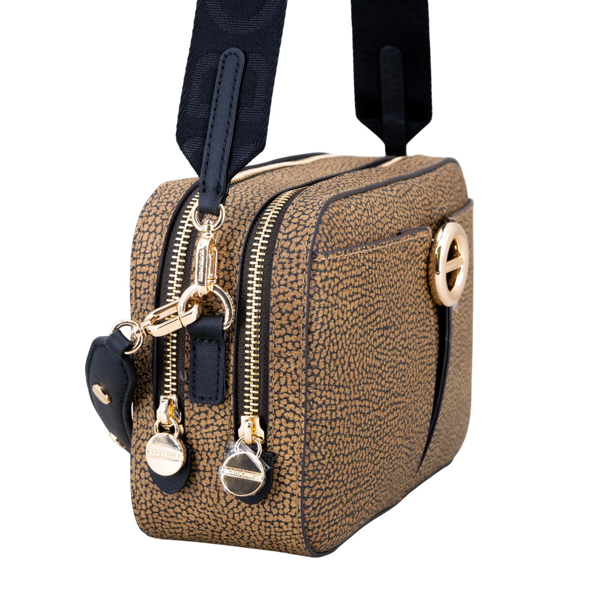 Borbonese B'Bag ' Natural/Black 910101360098311 164778