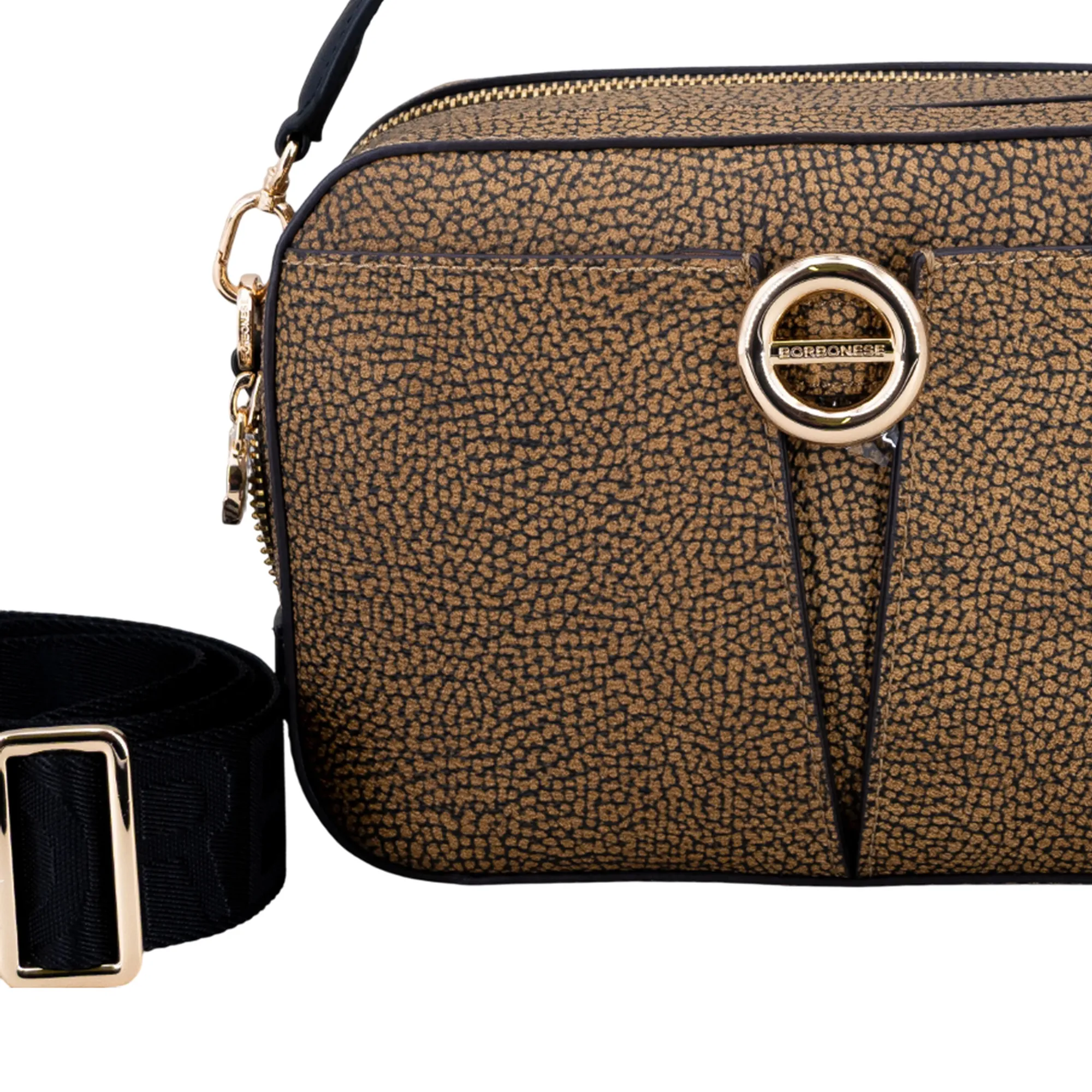 Borbonese B'Bag ' Natural/Black 910101360098311 164779