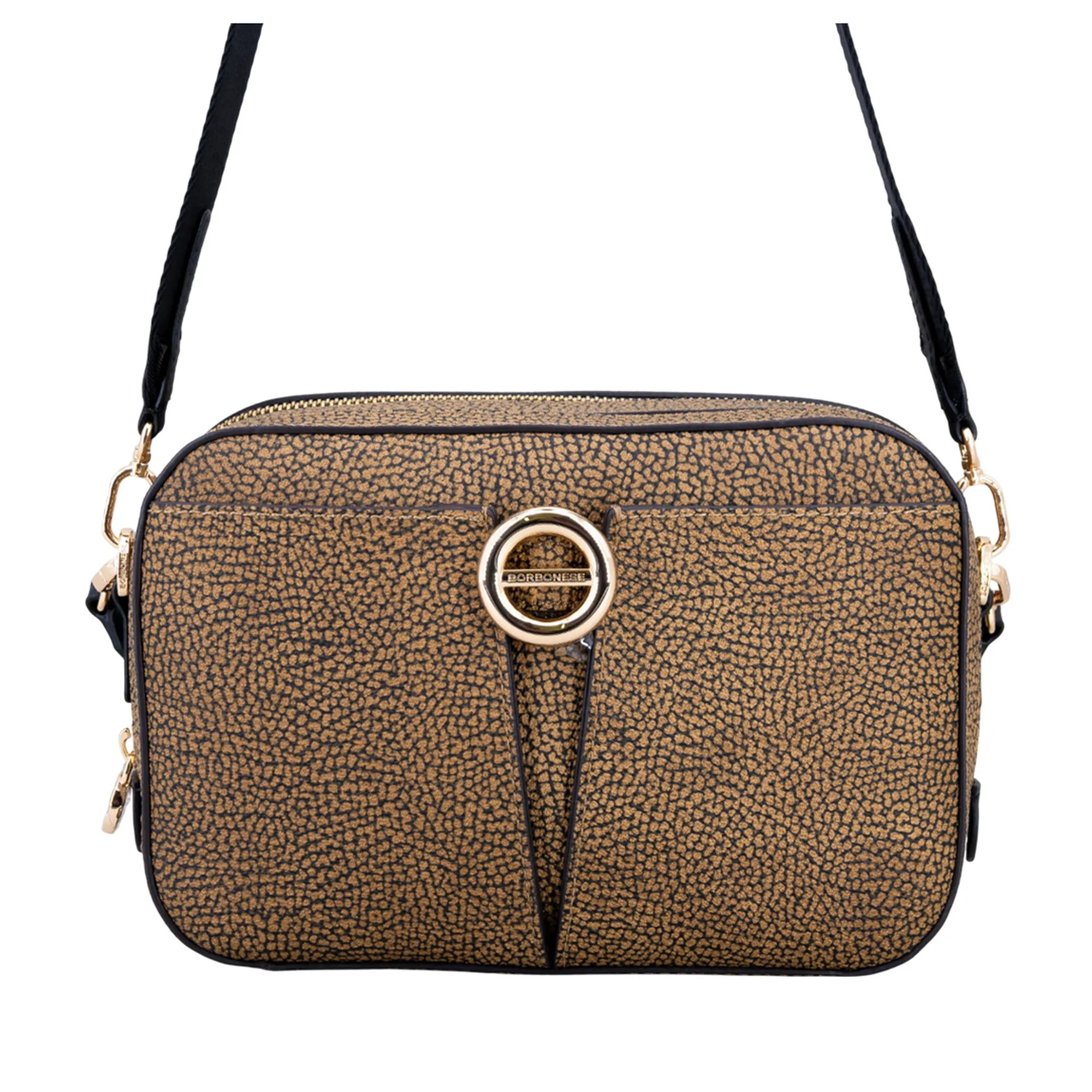 Borbonese B'Bag ' Natural/Black 910101360098311 164780