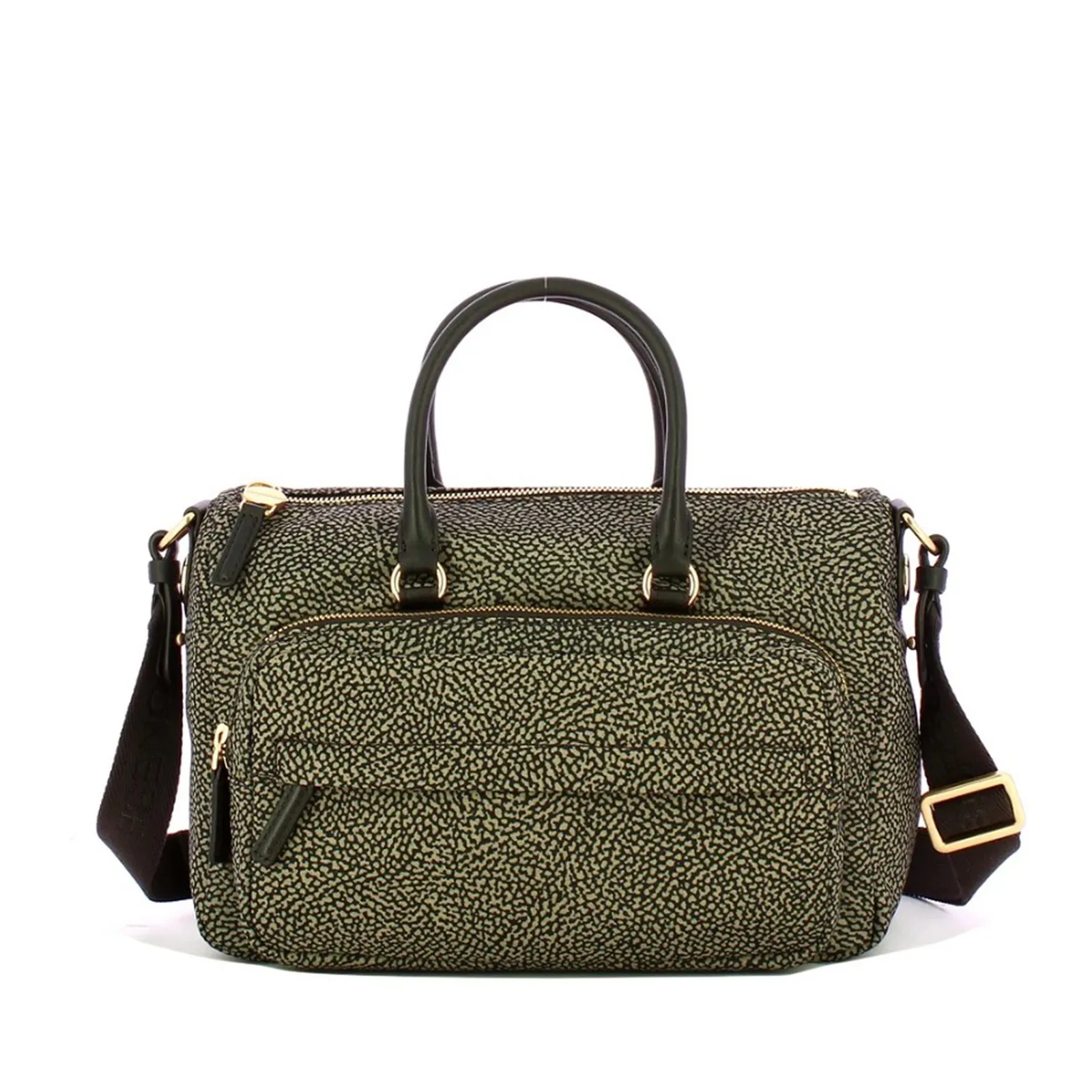 Borbonese Borsa B Club Bauletto Medium Catrame 91010346X95M32 187040