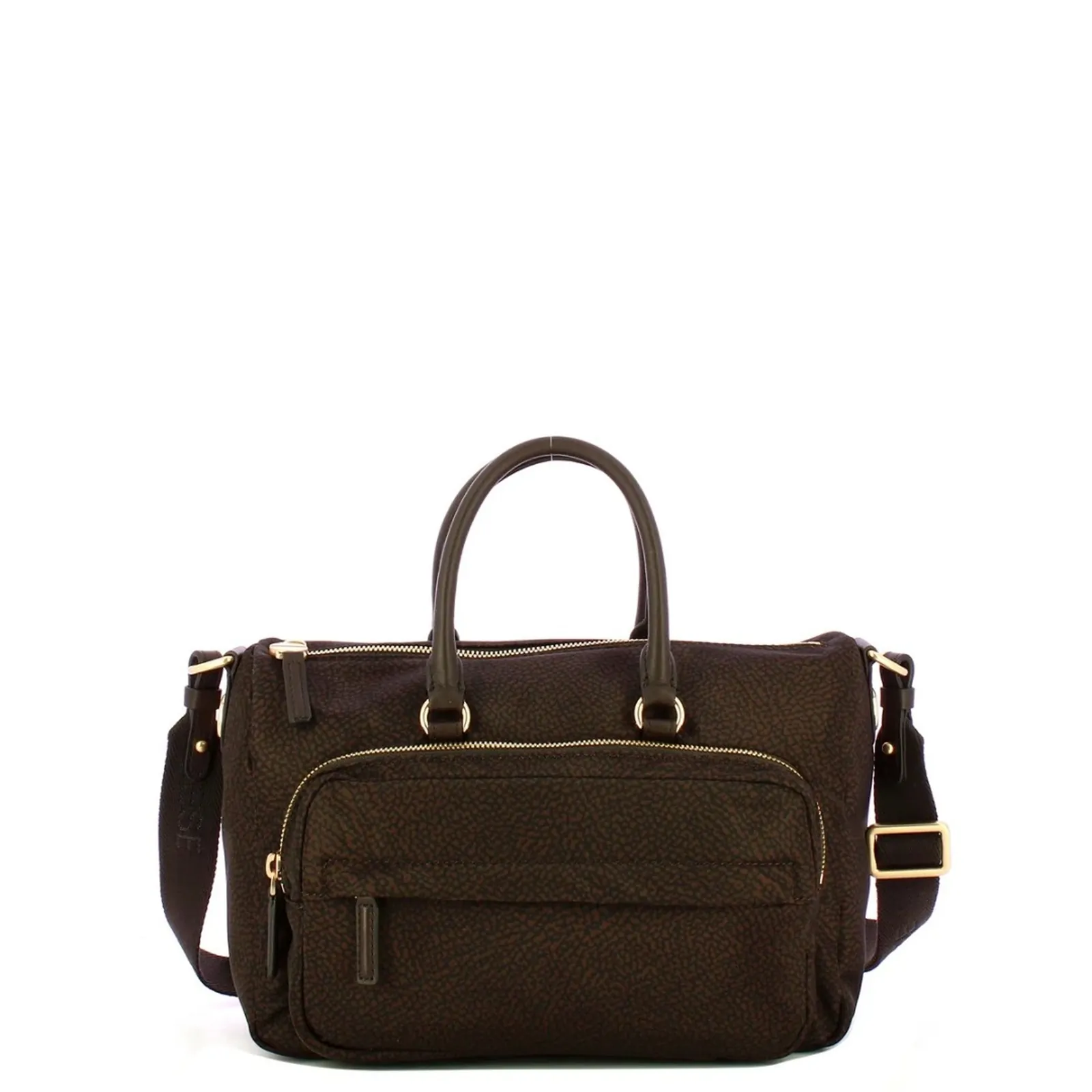 Borbonese Borsa B Club Bauletto Medium Cioccolato 91010346X95219 186532