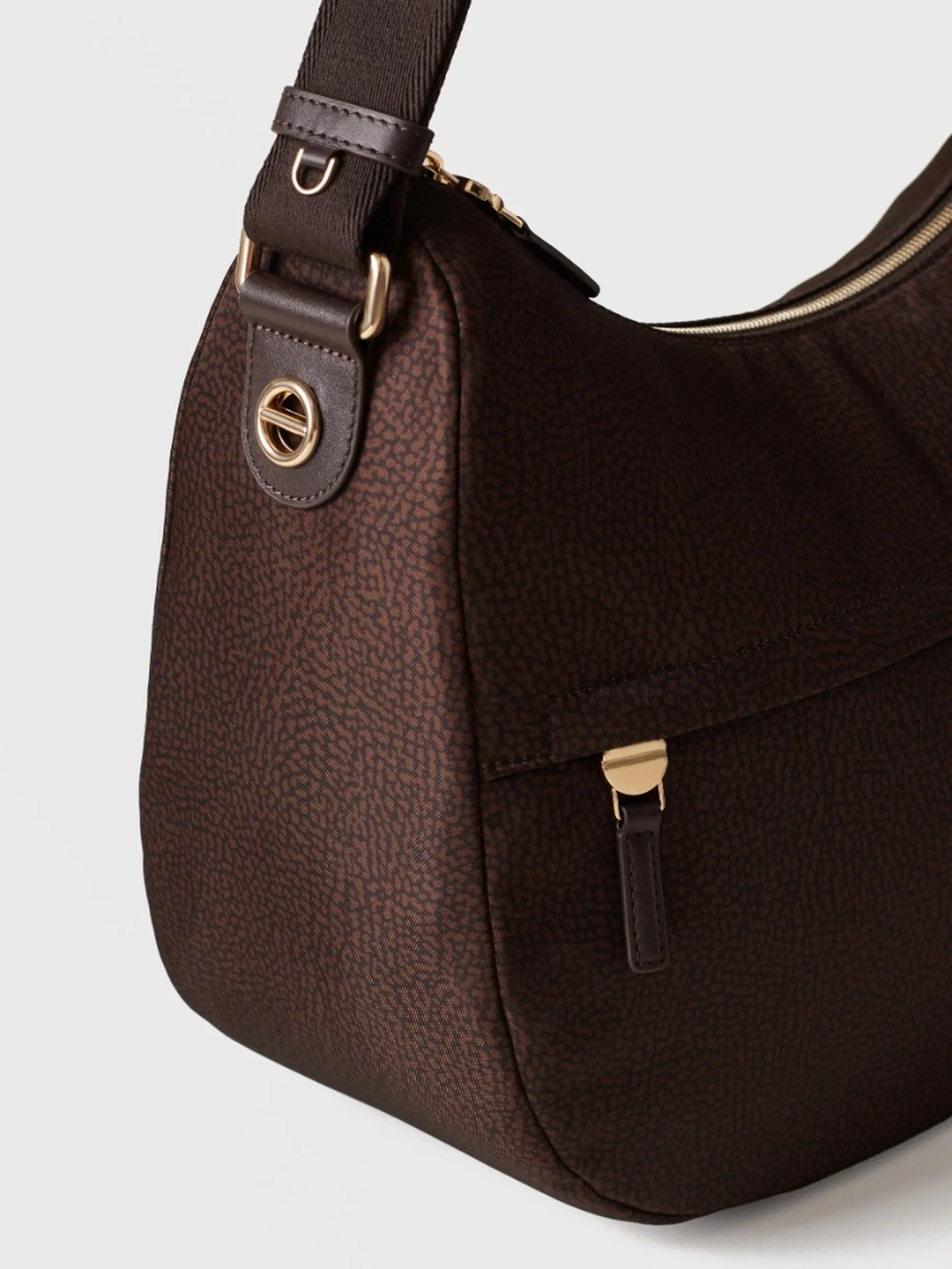Borbonese B'B Club Luna Bag Medium Bag' Chocolate 91010341X95219 186579