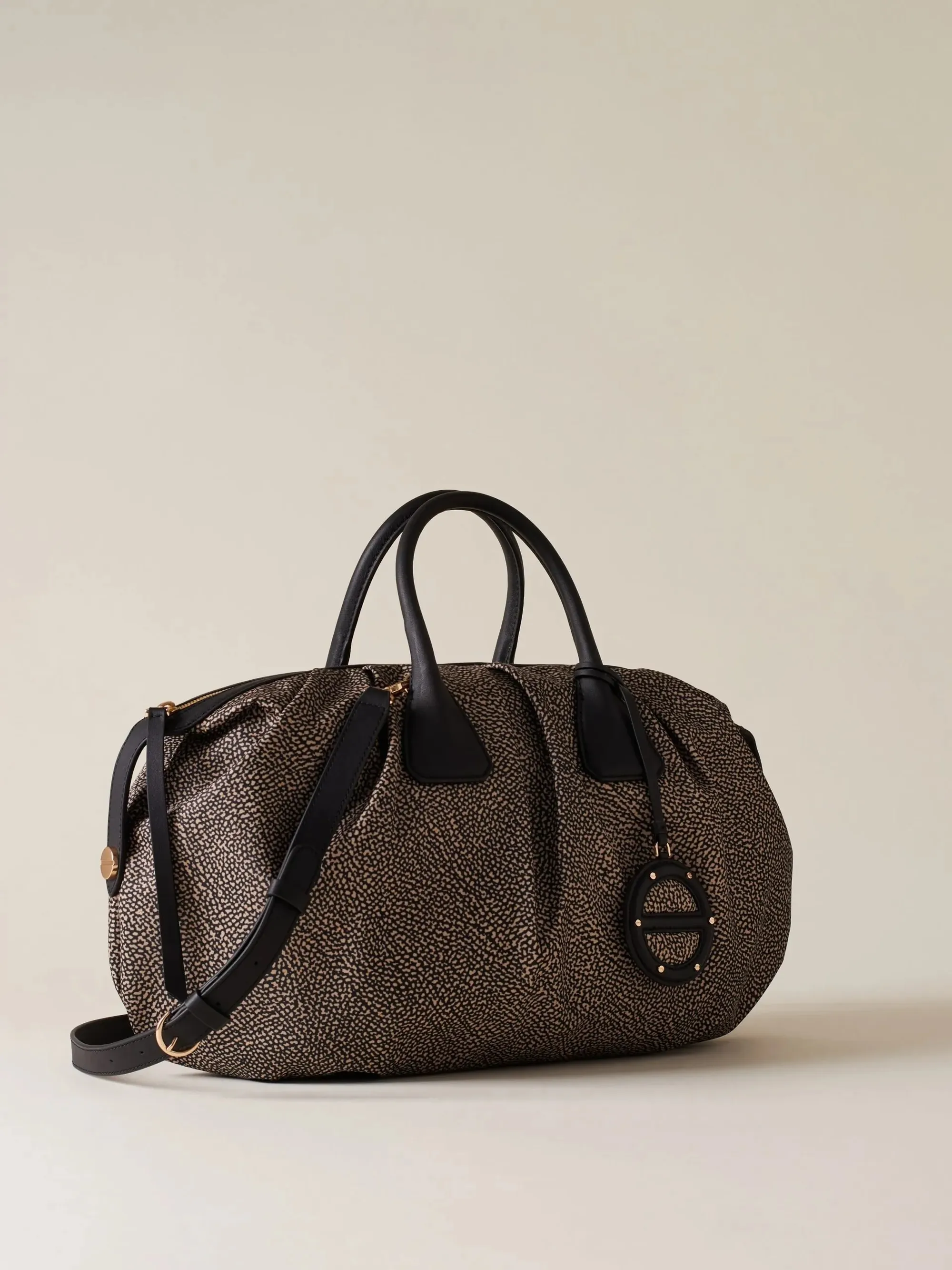 Borbonese B'Large Top Handle Bag' Natural 91010216Ah1X11 170220