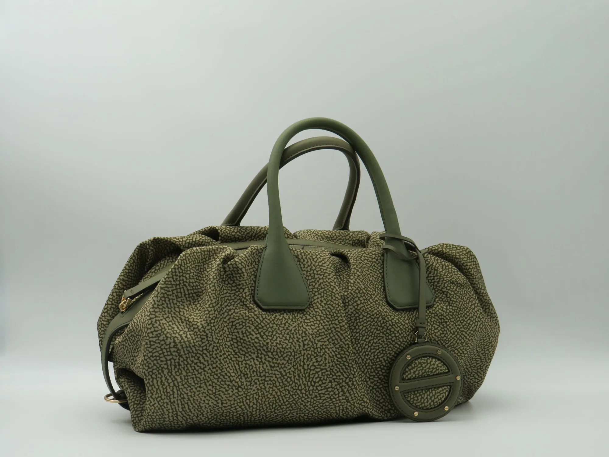 Borbonese B'Large Top Handle Bag' Olive 91010216Ah1N41 170217