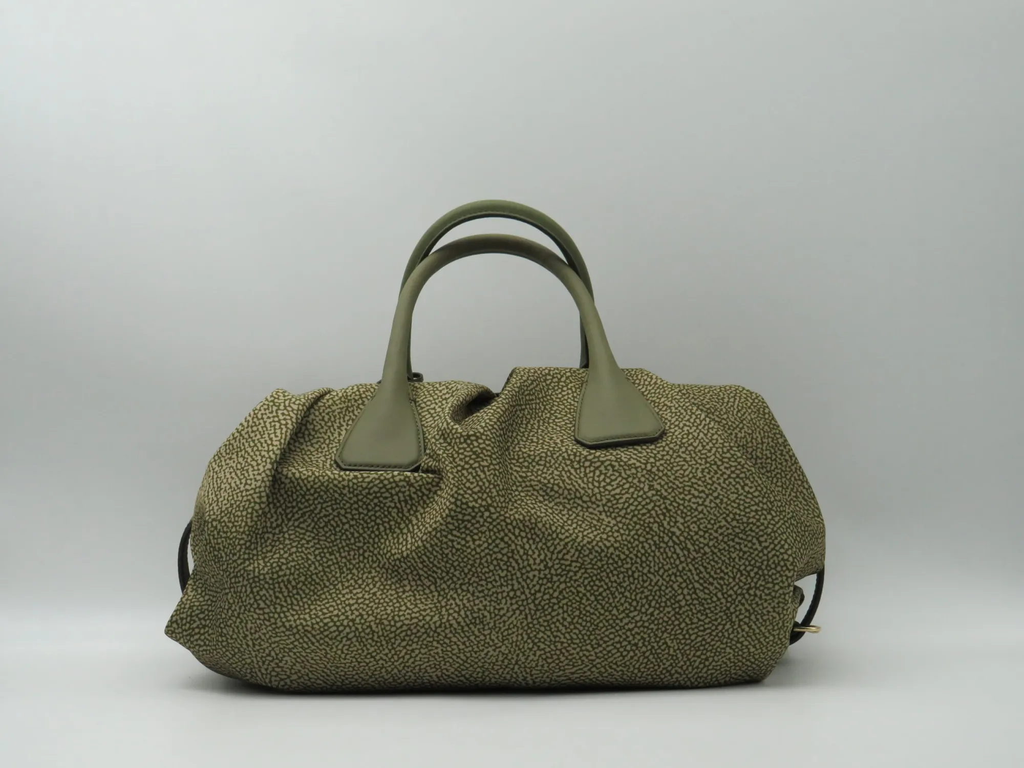 Borbonese B'Large Top Handle Bag' Olive 91010216Ah1N41 170218