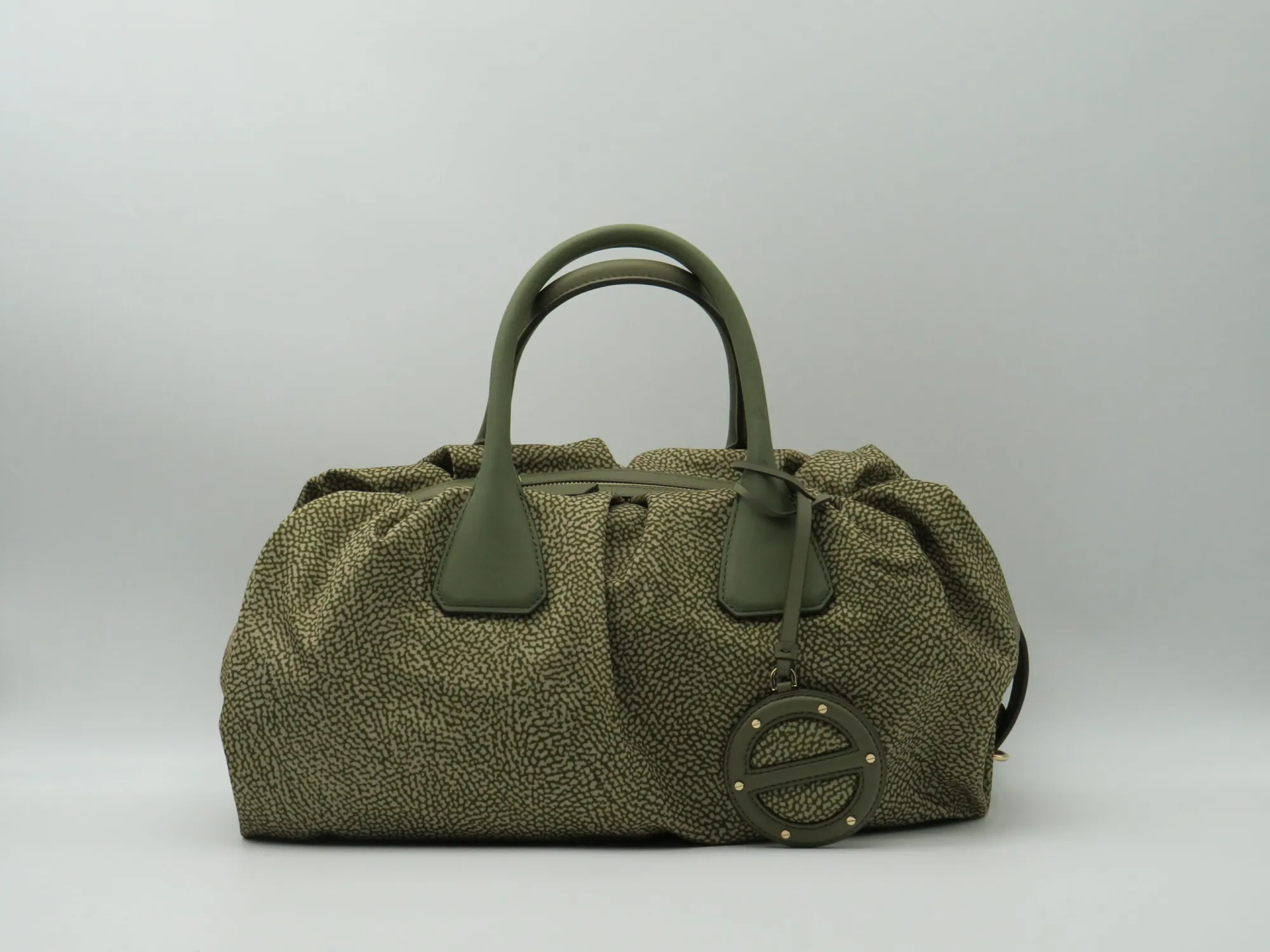 Borbonese B'Large Top Handle Bag' Olive 91010216Ah1N41 170219