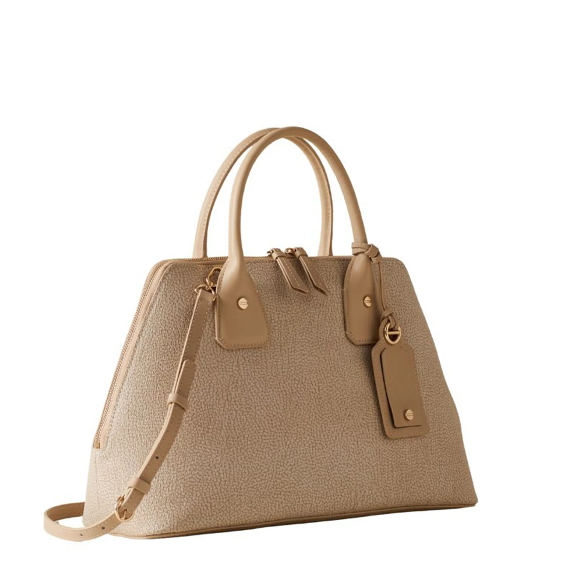 Borbonese Borsa Bauletto Media Sabbia 910102520193C75 170419