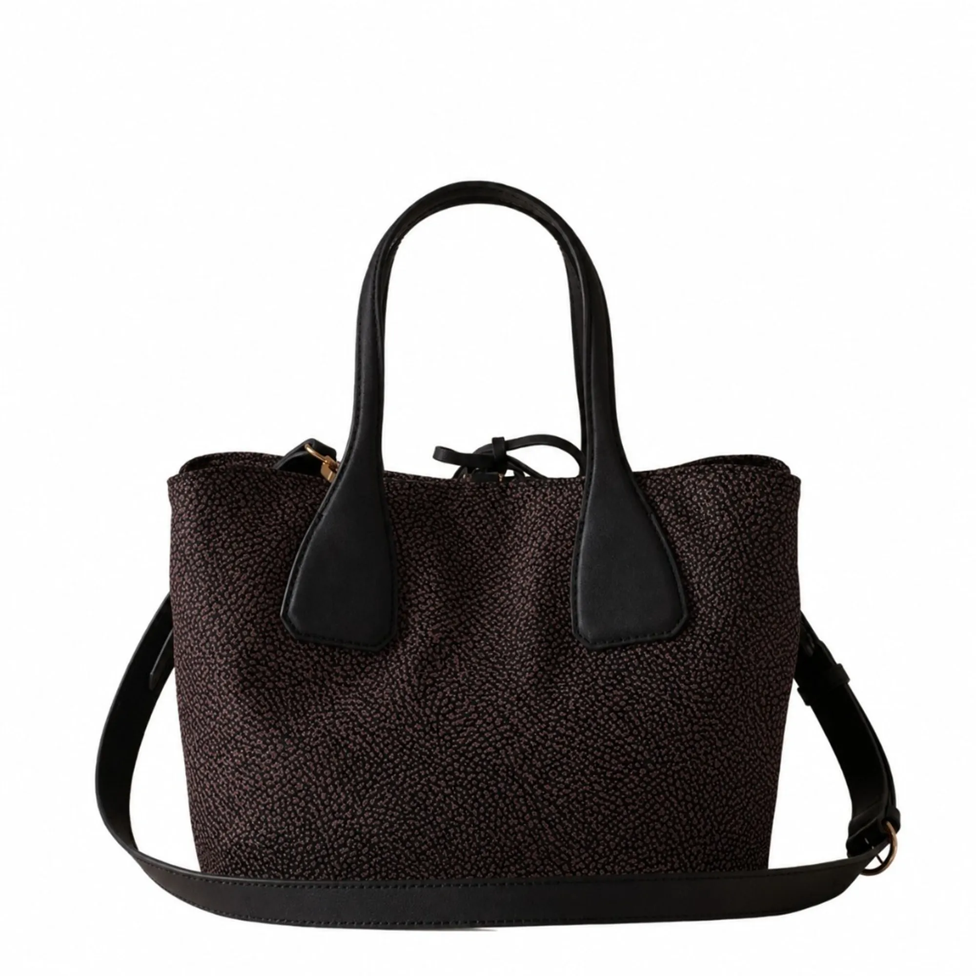 Borbonese B'Medium Top Handle Bag' Chocolate 91010215Ah1219 186886