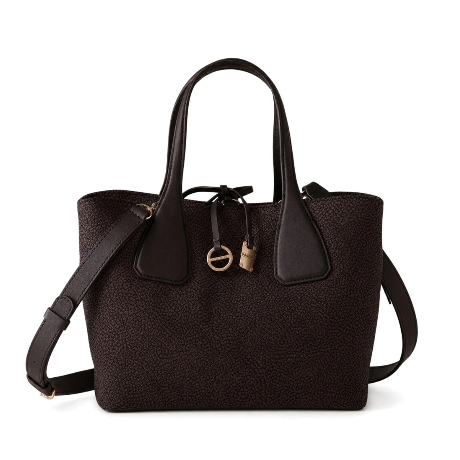 Borbonese Borsa Bauletto Medium Cioccolato 91010215Ah1219 186932