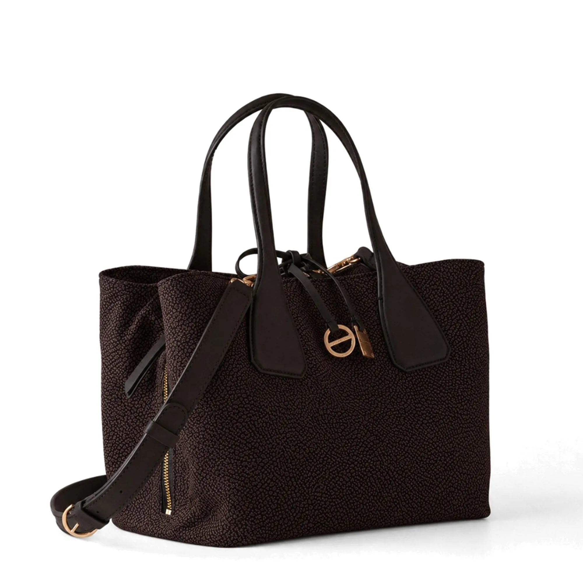 Borbonese B'Medium Top Handle Bag' Chocolate 91010215Ah1219 186933