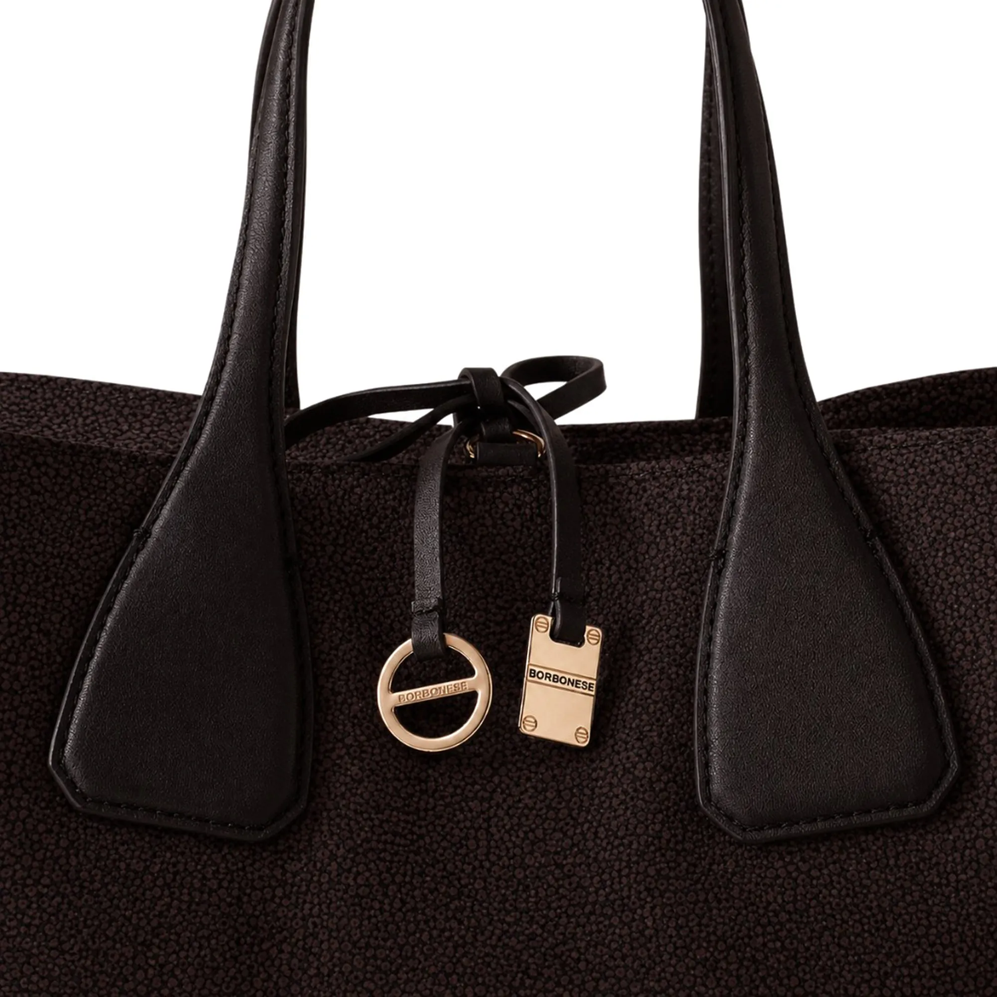 Borbonese B'Medium Top Handle Bag' Chocolate 91010215Ah1219 186935