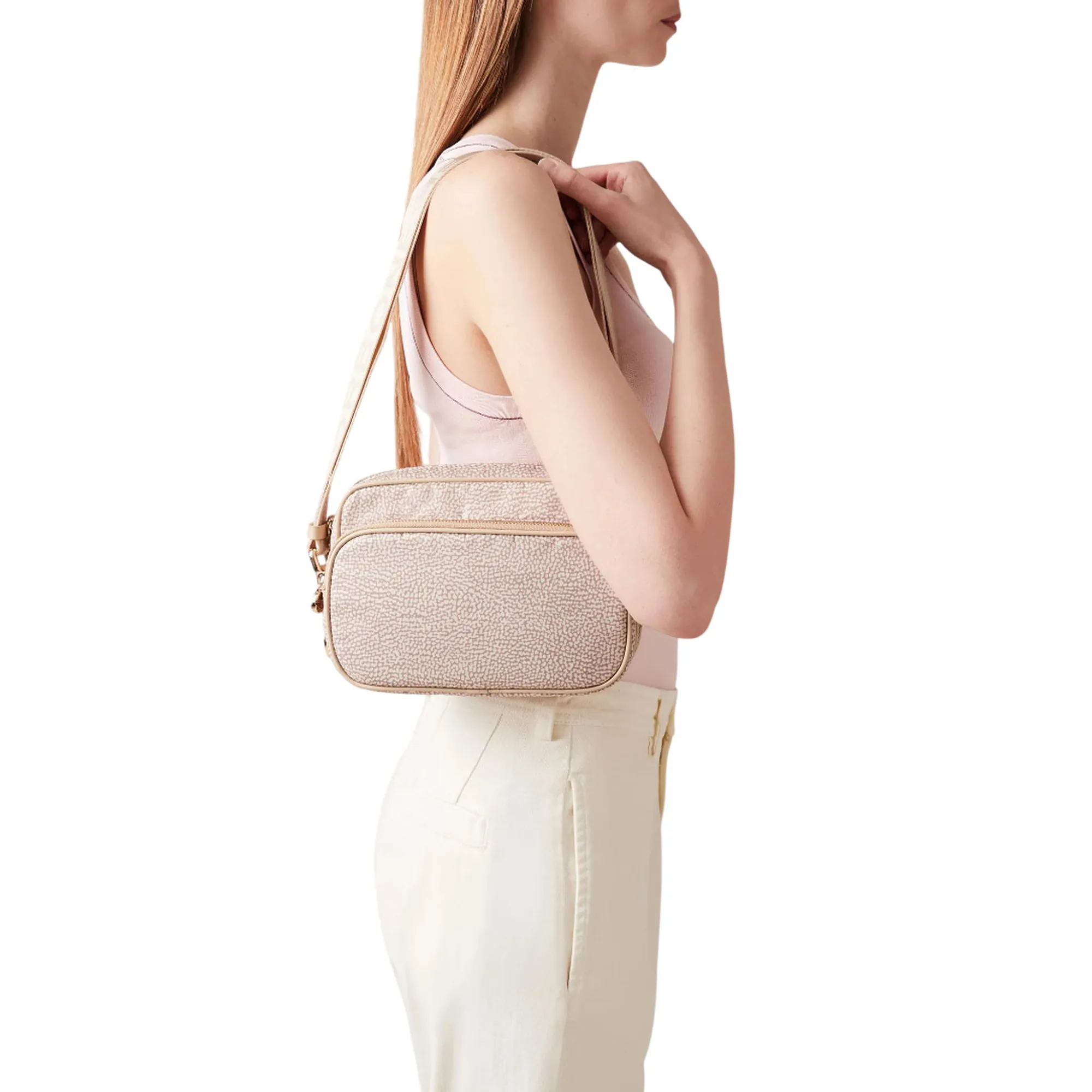 Borbonese B'Small Camera Case Bag' Sand 934134I15C75 170786