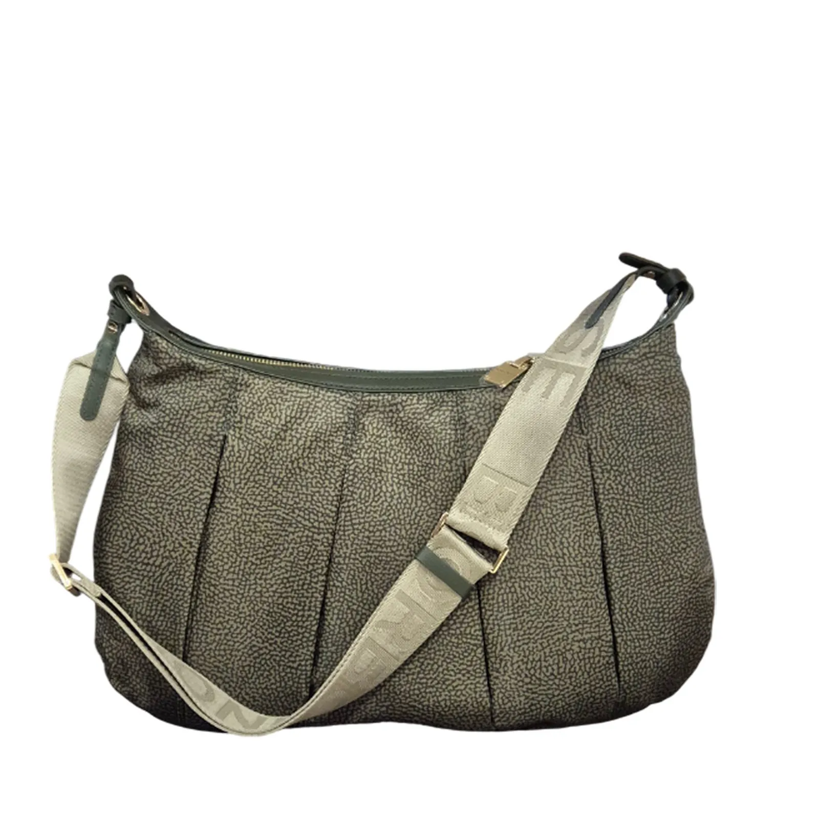 Borbonese Borsa Croissant Hobo Medium Alloro 933077Ah1011 165844