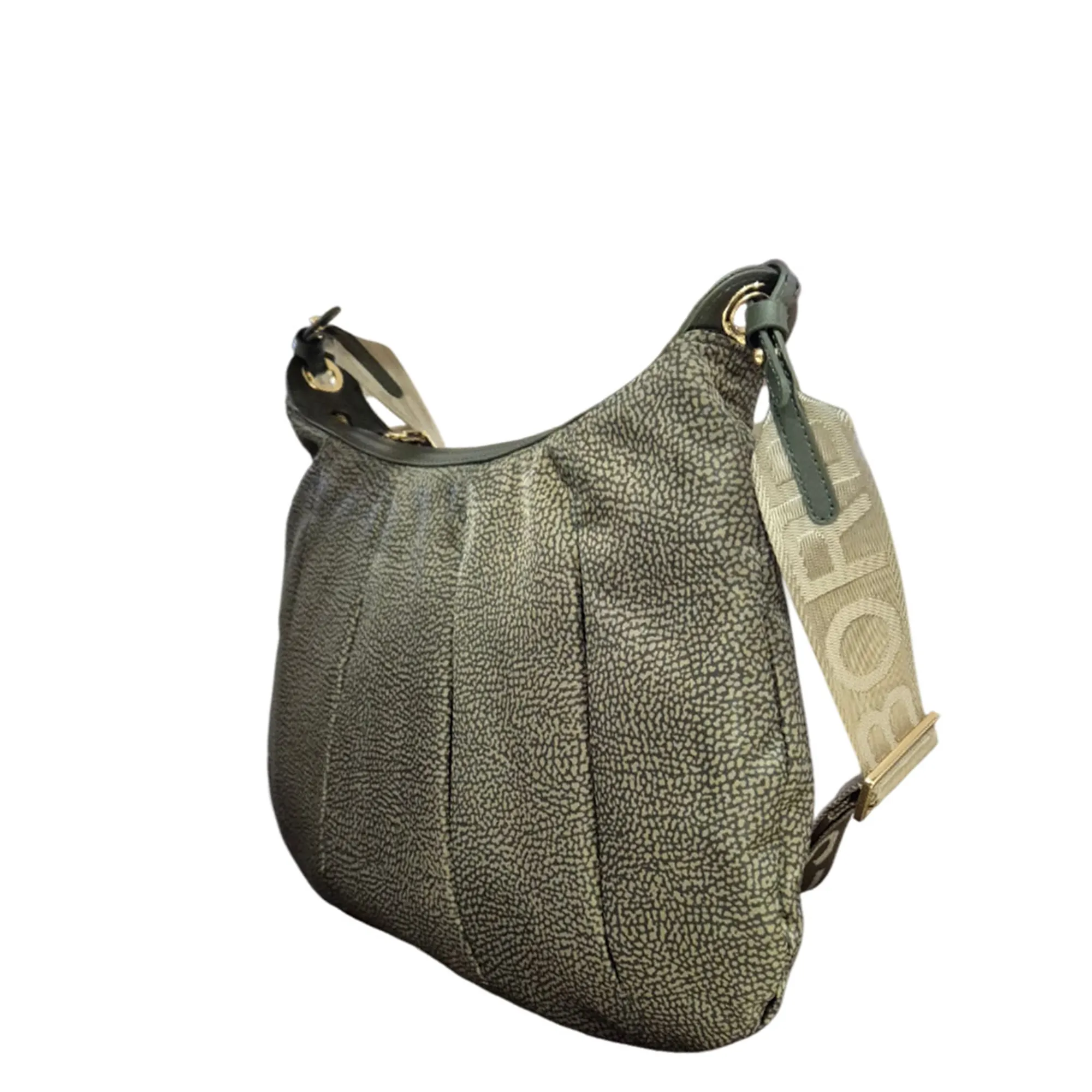 Borbonese Borsa Croissant Hobo Medium Alloro 933077Ah1011 165845