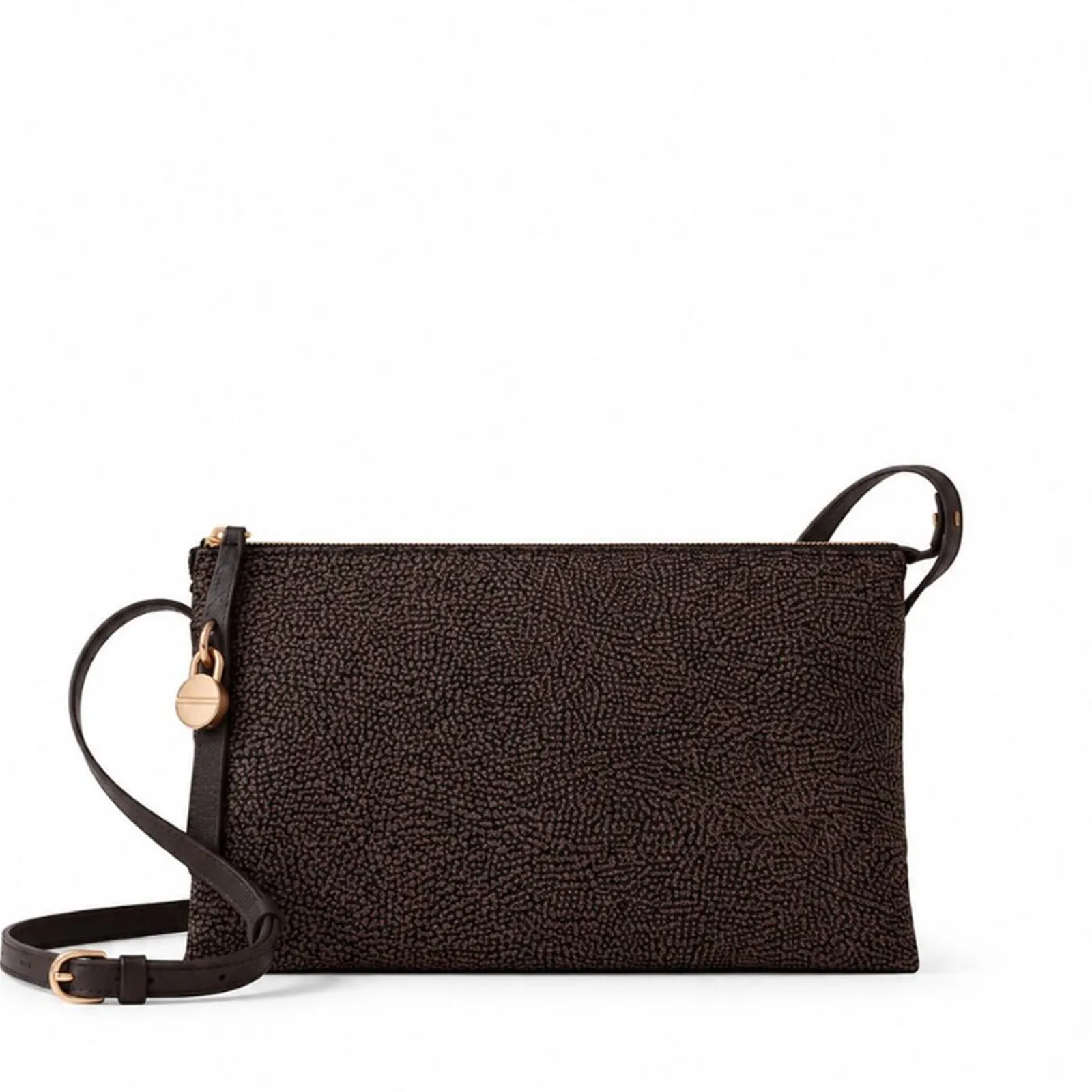 Borbonese Borsa Cross Over Media Cioccolato 910103530189219 193747