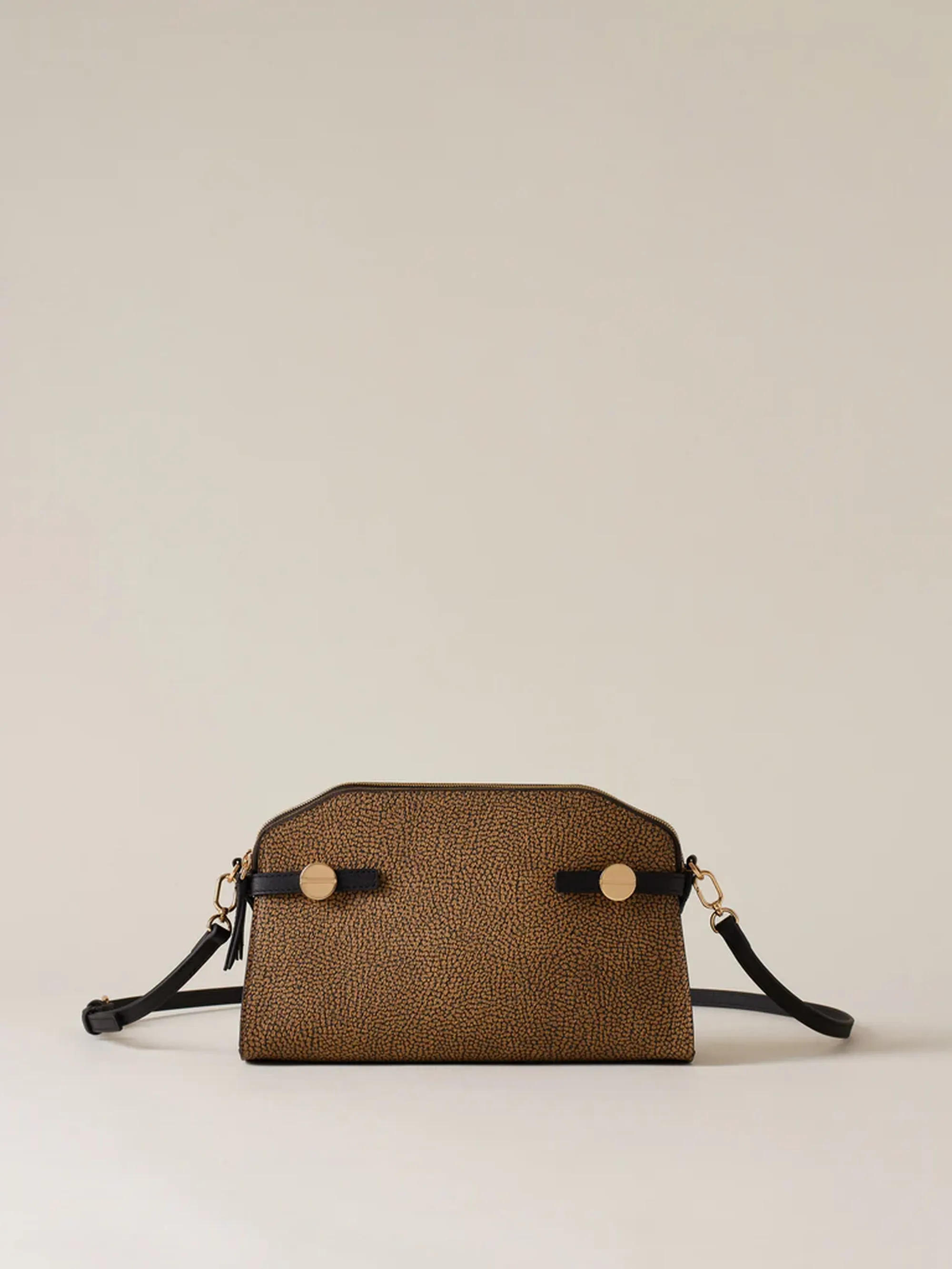 Borbonese Borsa Gemini Naturale/Nero 910102510193311 175671