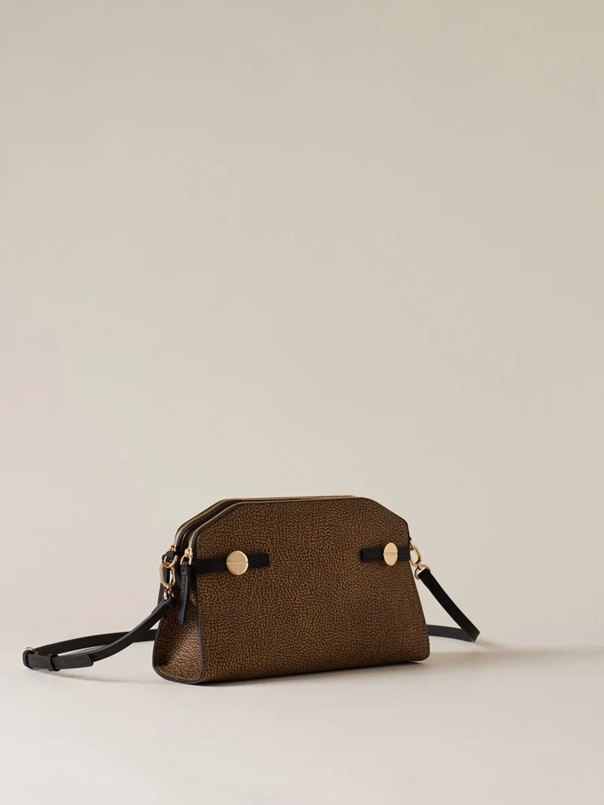 Borbonese Borsa Gemini Naturale/Nero 910102510193311 175672