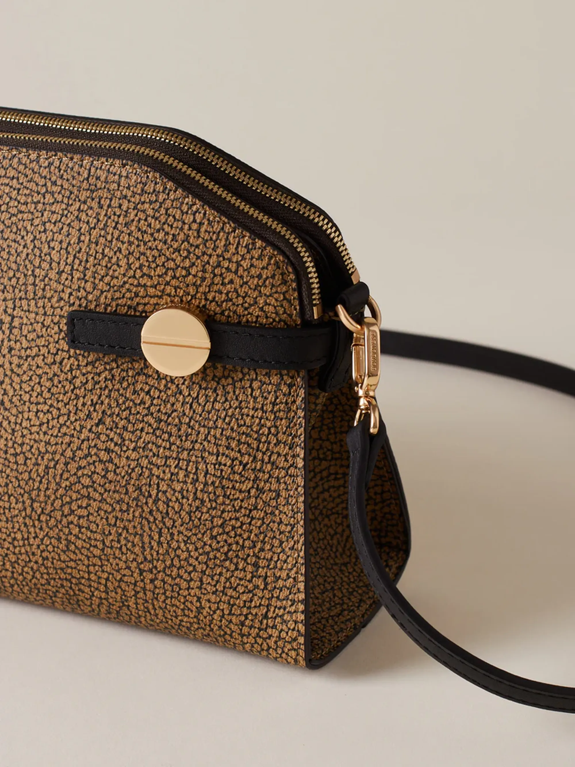 Borbonese Borsa Gemini Naturale/Nero 910102510193311 175675