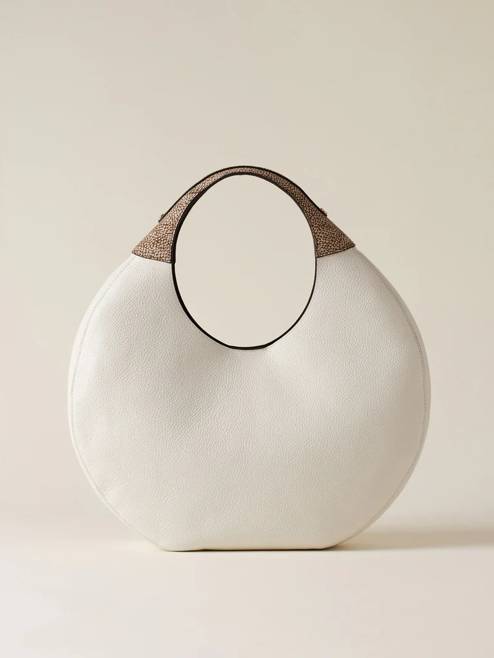 Borbonese Borsa Hobo Large Bianco 910102740196930 178300