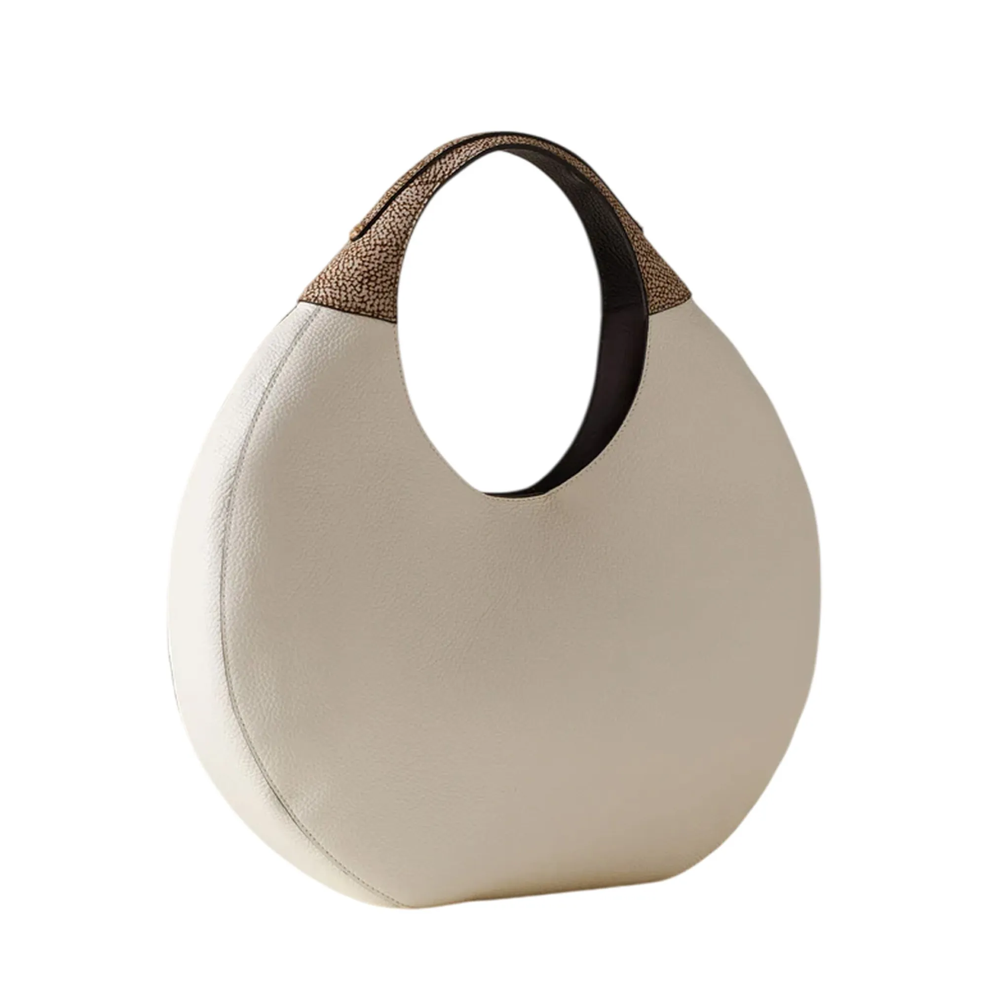 Borbonese Borsa Hobo Large Bianco 910102740196930 179011