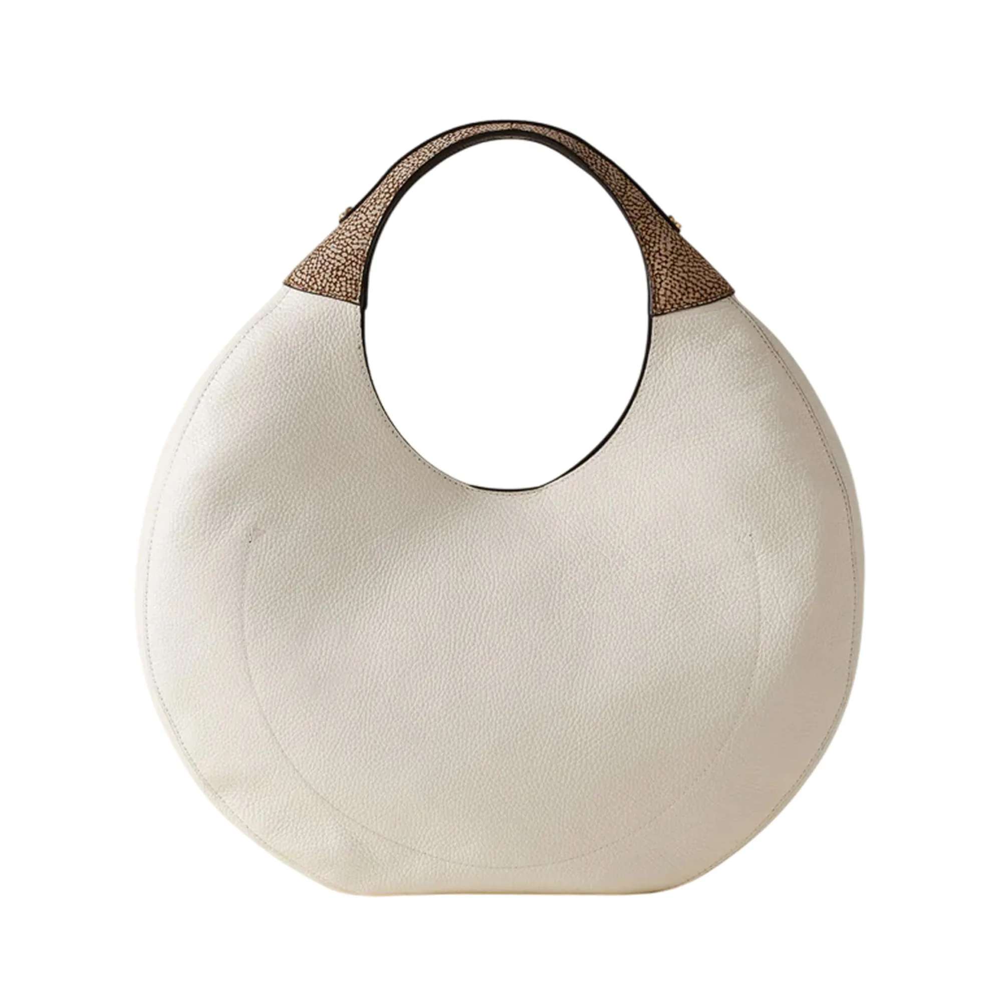 Borbonese Borsa Hobo Large Bianco 910102740196930 179012
