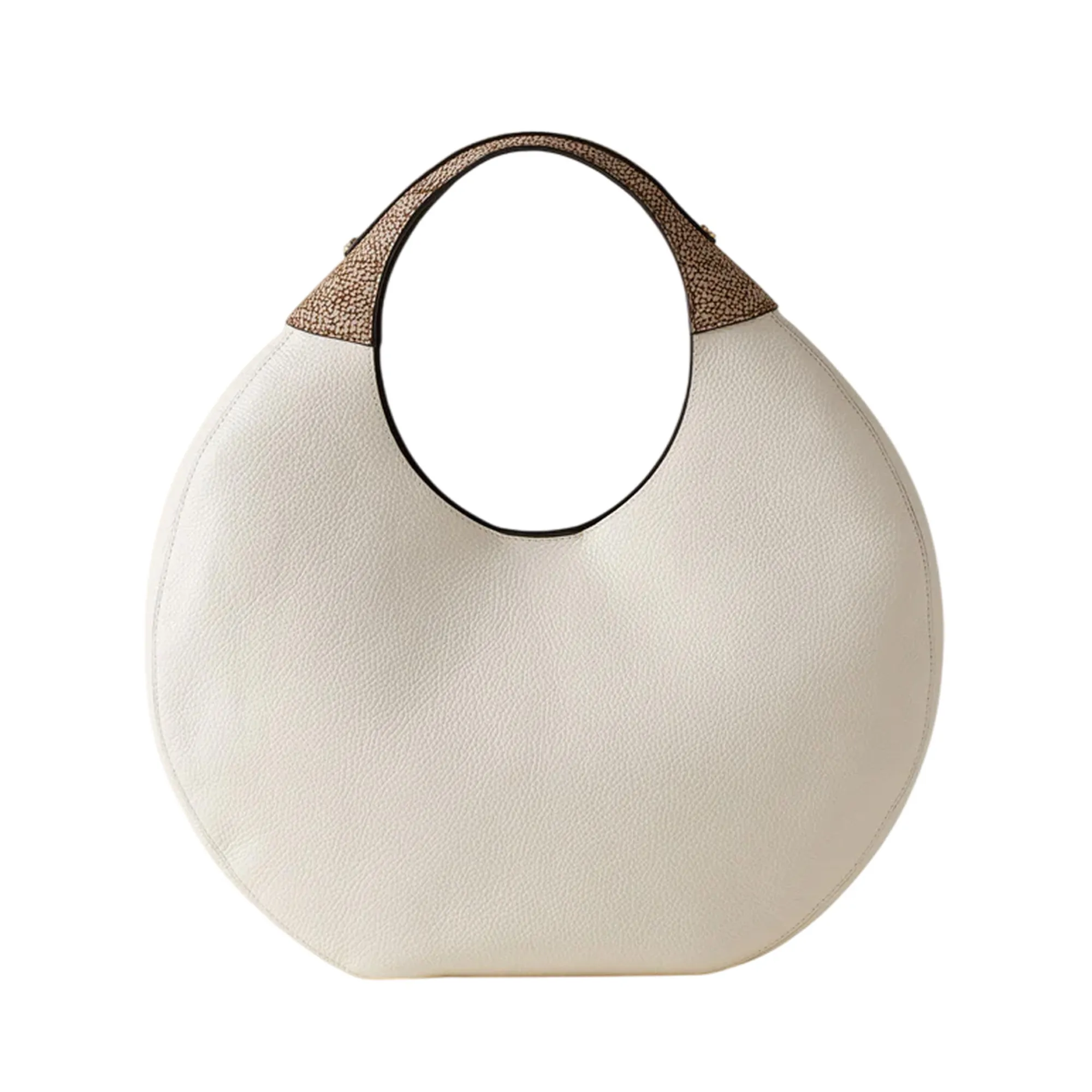 Borbonese Borsa Hobo Large Bianco 910102740196930 179014