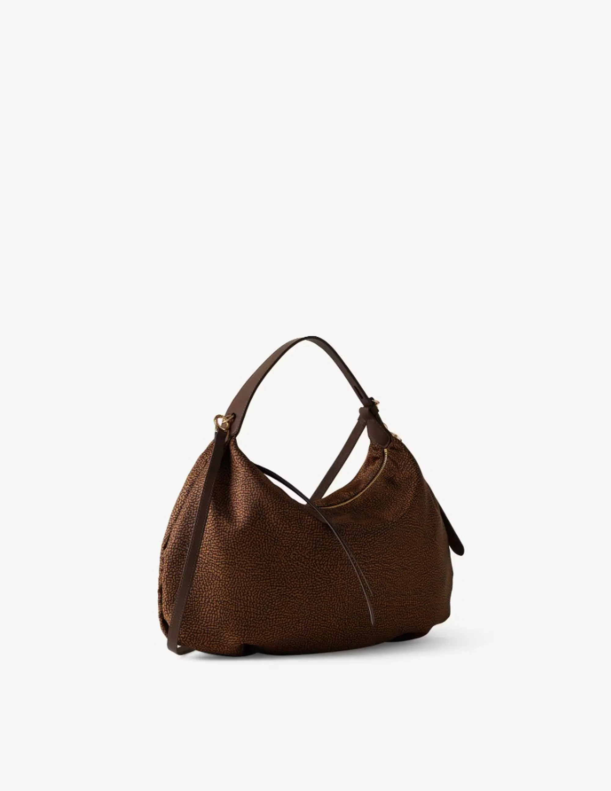 Borbonese Borsa Hobo Medium Castagno 91010365Ah1264 186855