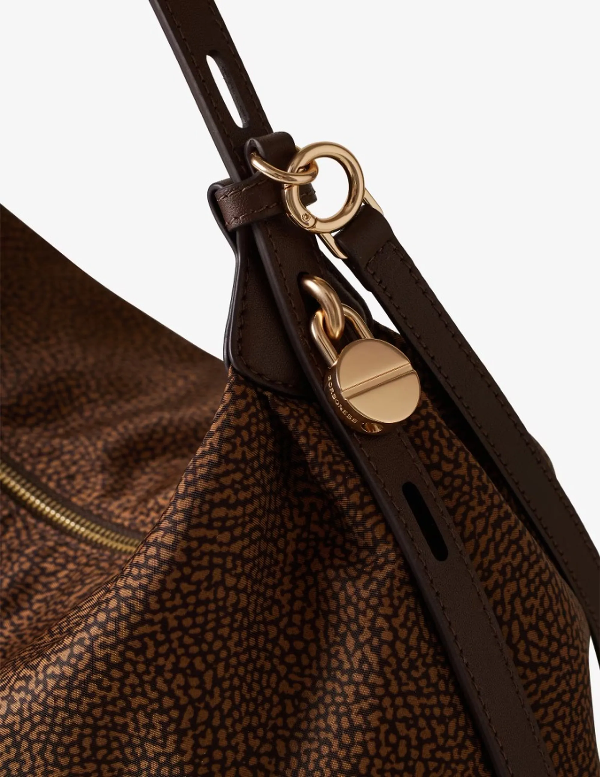 Borbonese B'Medium Hobo Bag' Chestnut 91010365Ah1264 186856