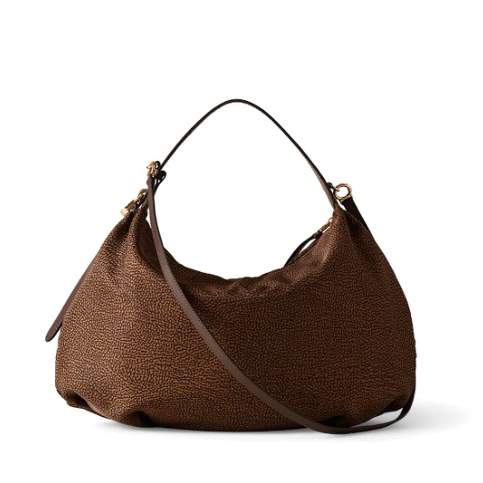 Borbonese Borsa Hobo Medium Castagno 91010365Ah1264 186903