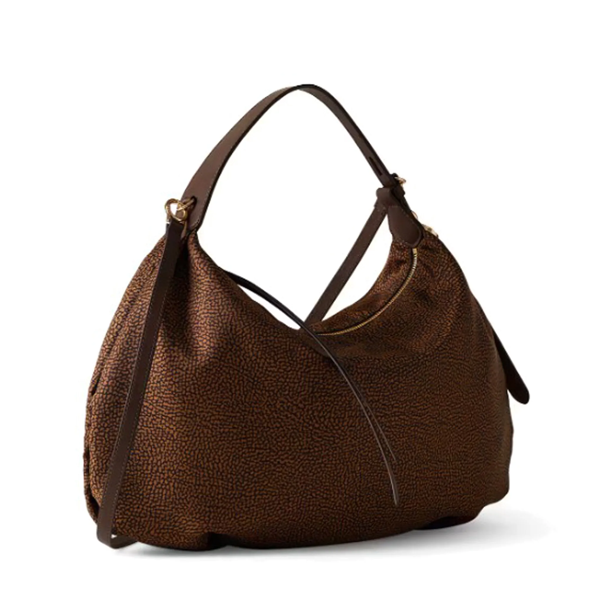 Borbonese B'Medium Hobo Bag' Chestnut 91010365Ah1264 186905