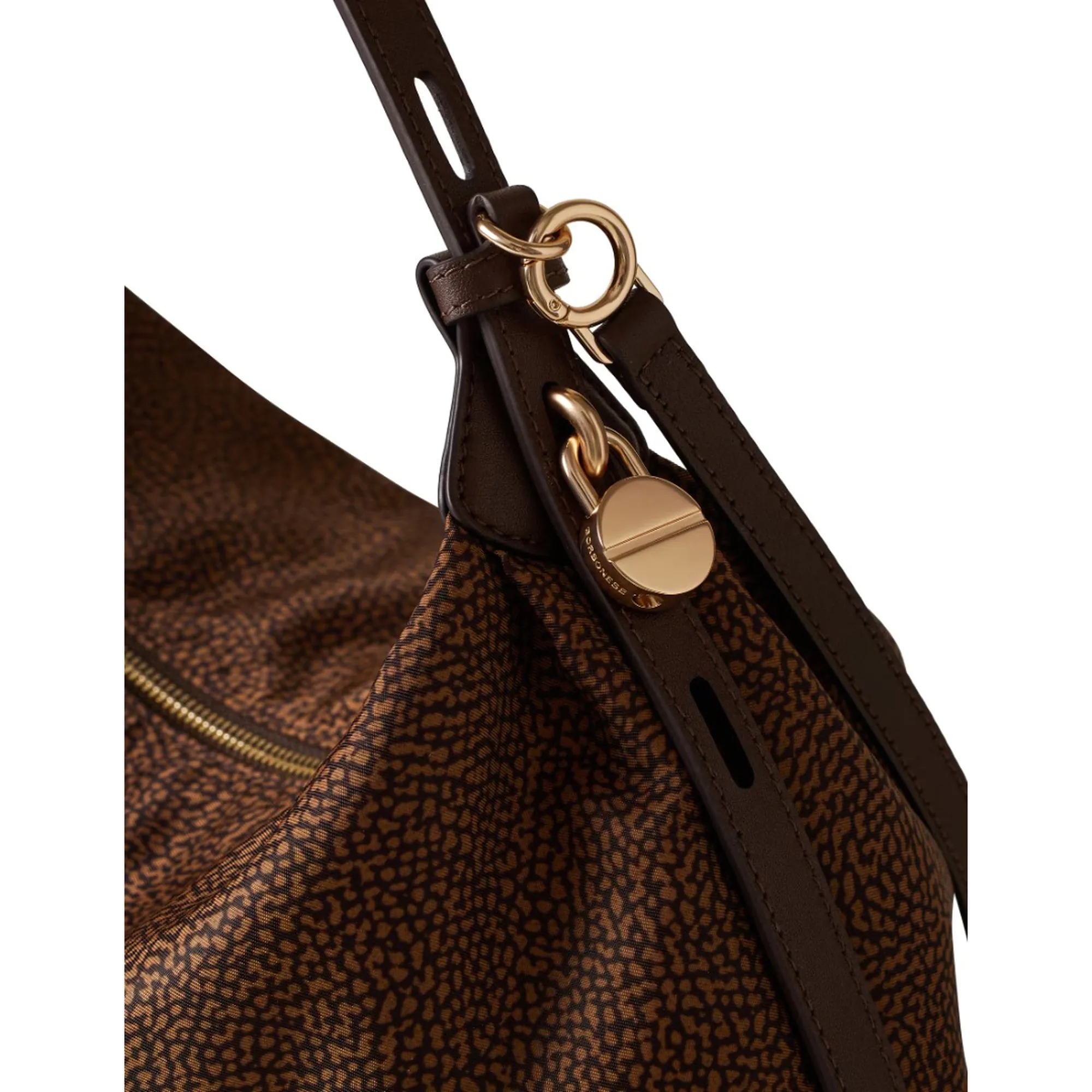Borbonese B'Medium Hobo Bag' Chestnut 91010365Ah1264 186906
