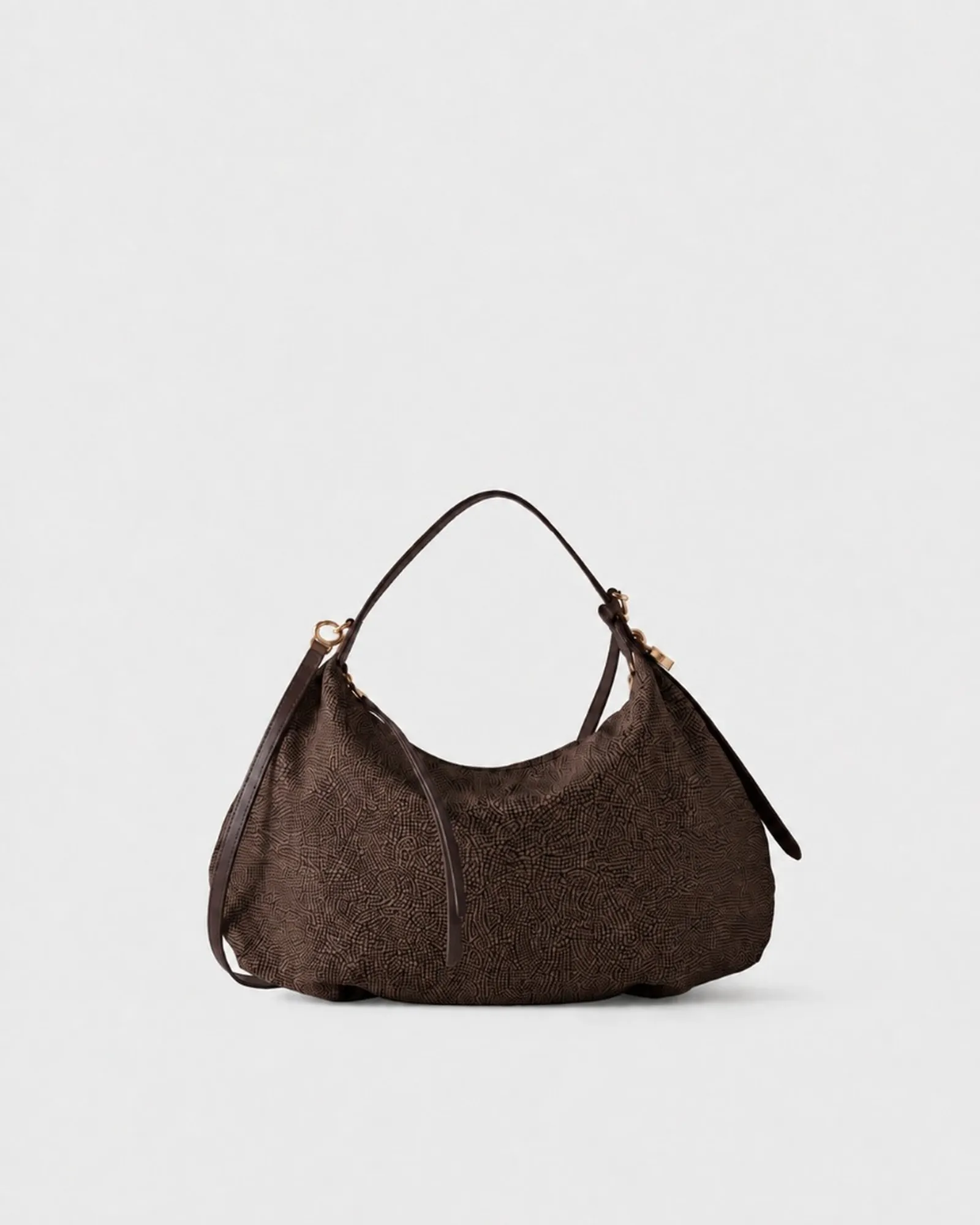 Borbonese Borsa Hobo Medium Cioccolato 91010365Ah1219 186862