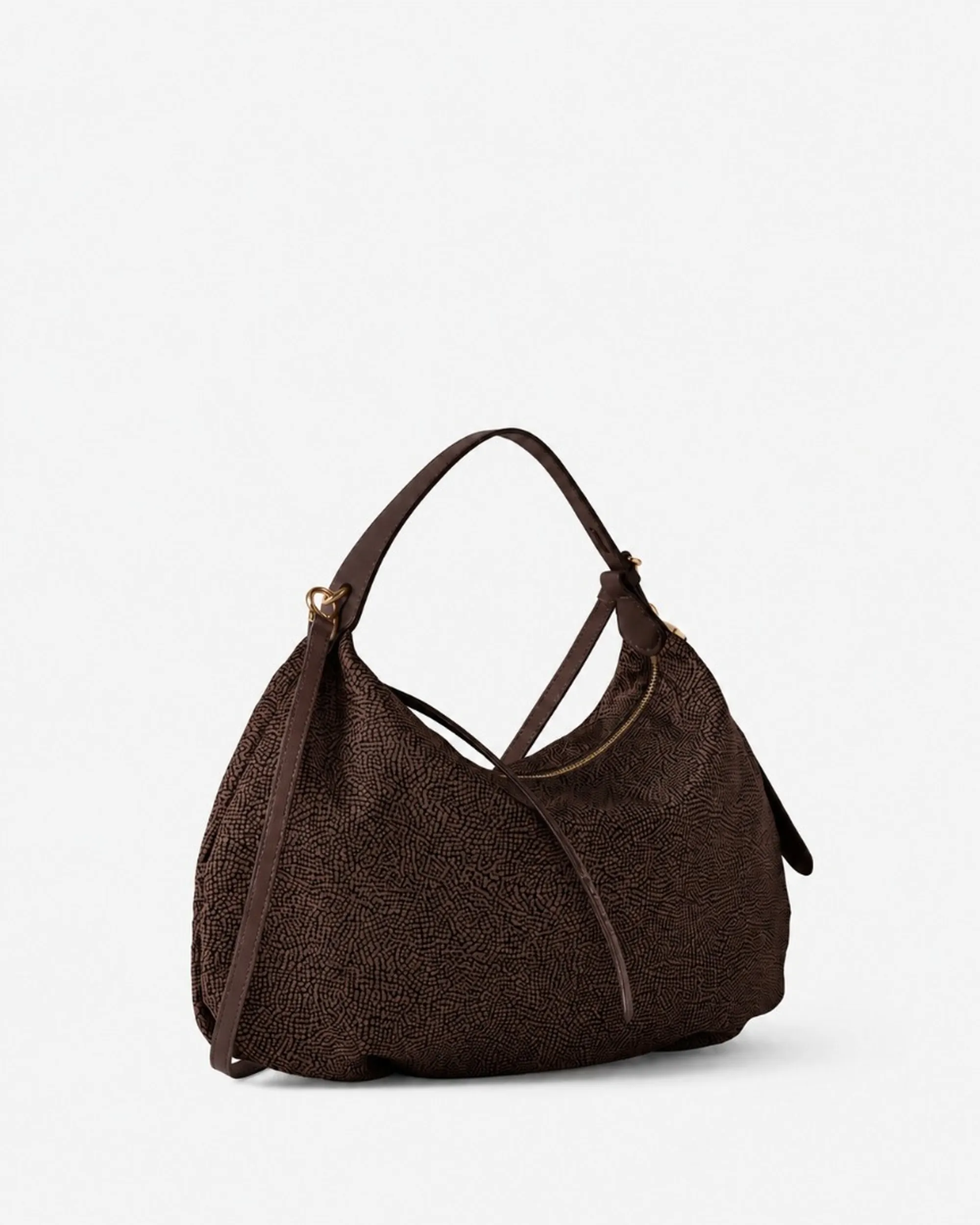 Borbonese B'Medium Hobo Bag' Chocolate 91010365Ah1219 186863