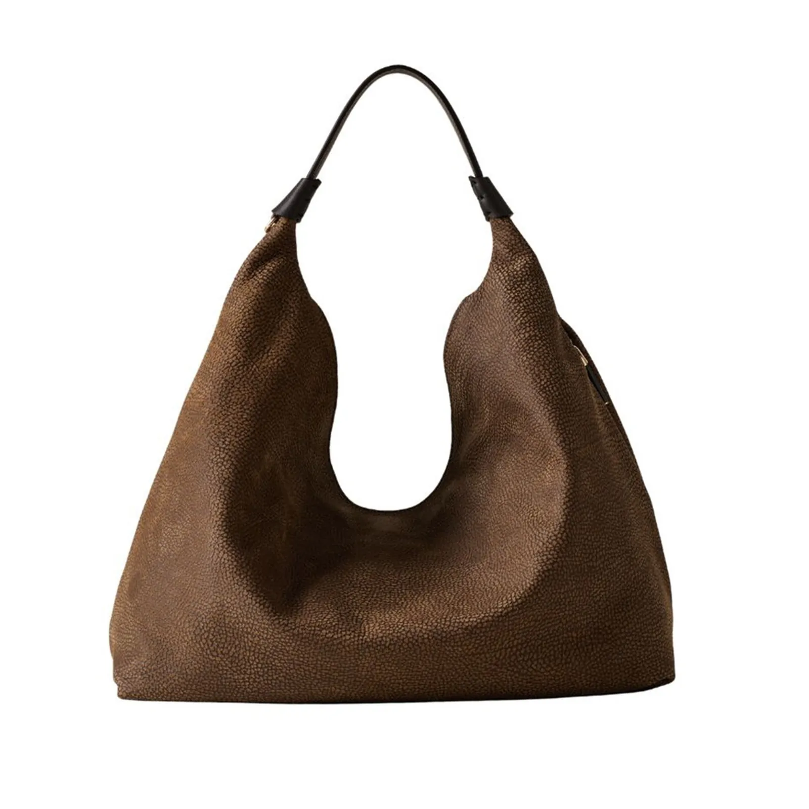 Borbonese Borsa Hobo Medium Ebano 910103730299280 186630
